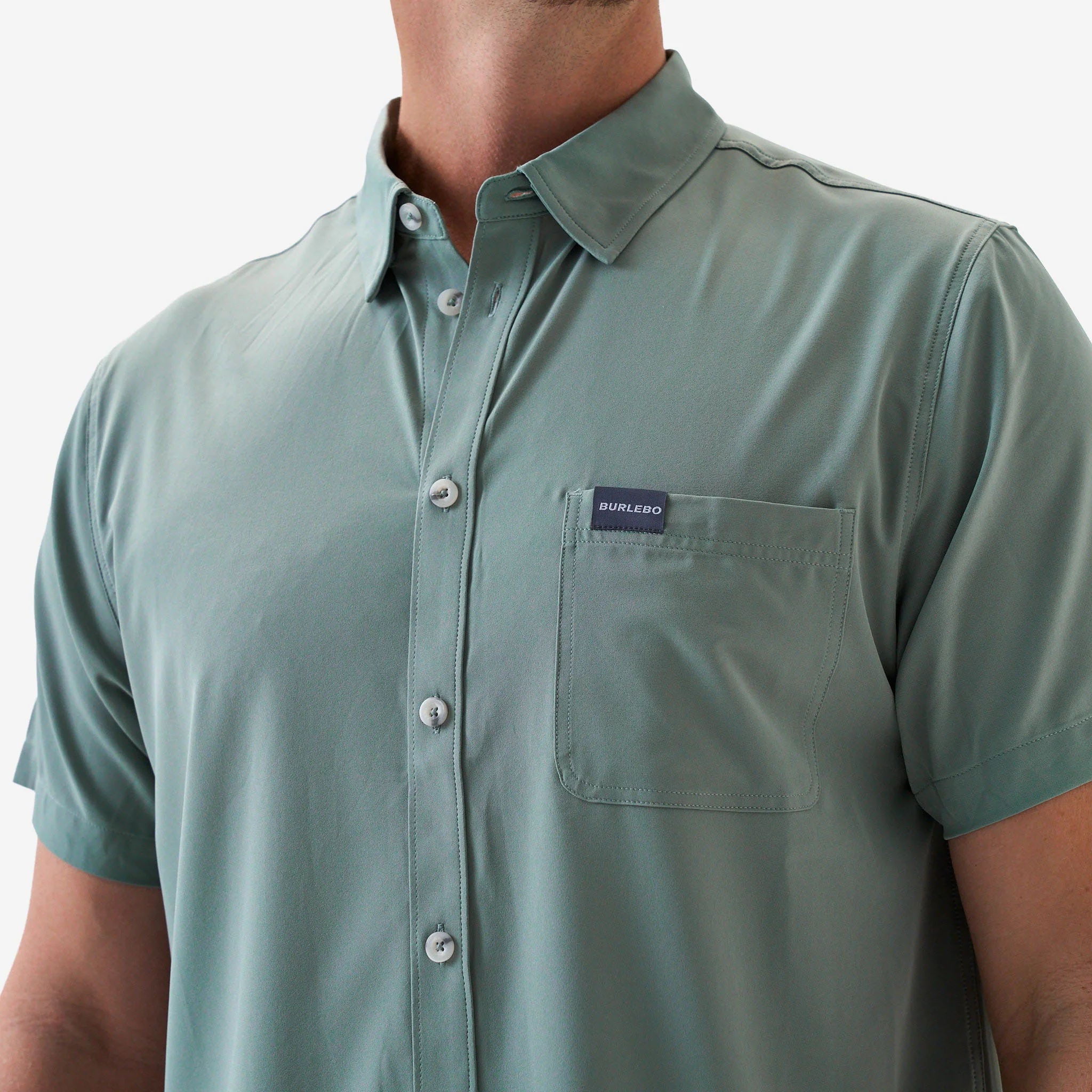 Performance Button Up - Sage - Image 3