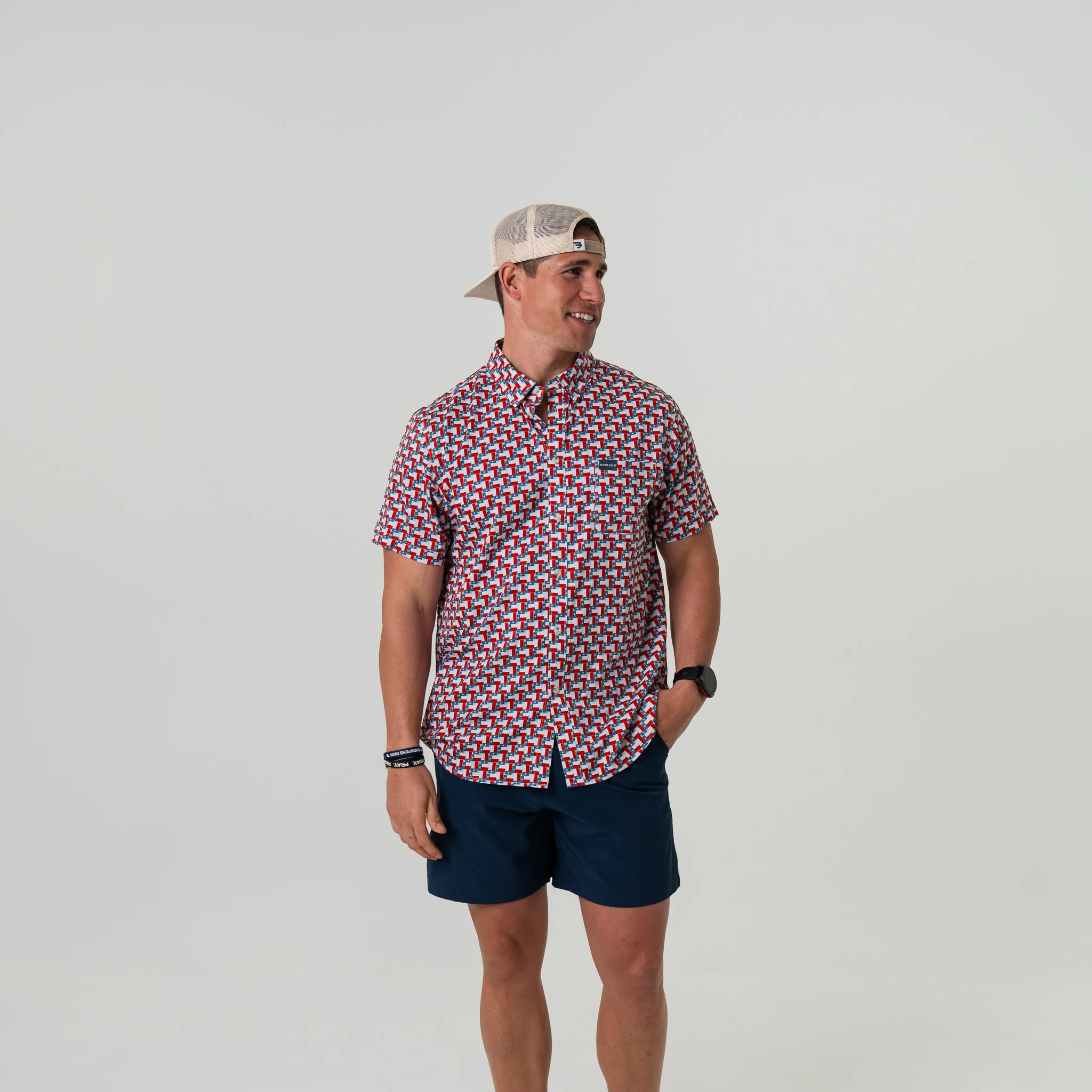 Performance Button Up - Texas Flag - Image 3