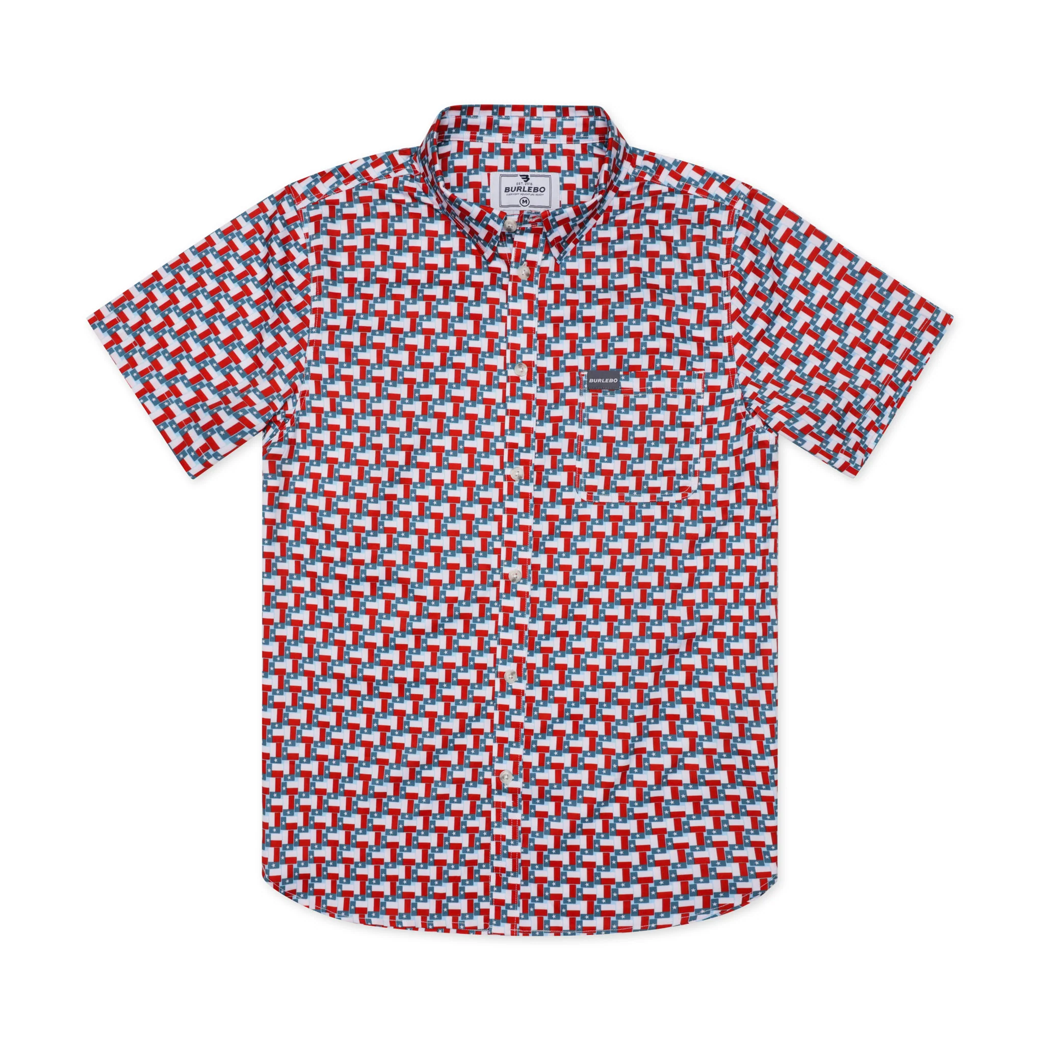 Performance Button Up - Texas Flag - Image 4