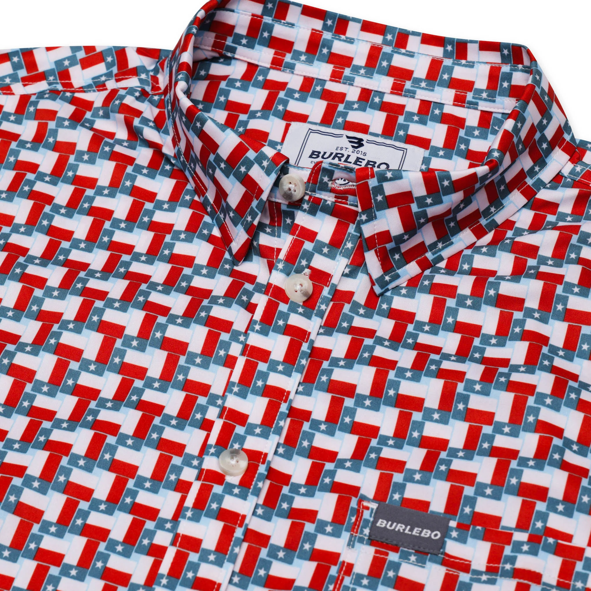 Performance Button Up - Texas Flag - Image 5