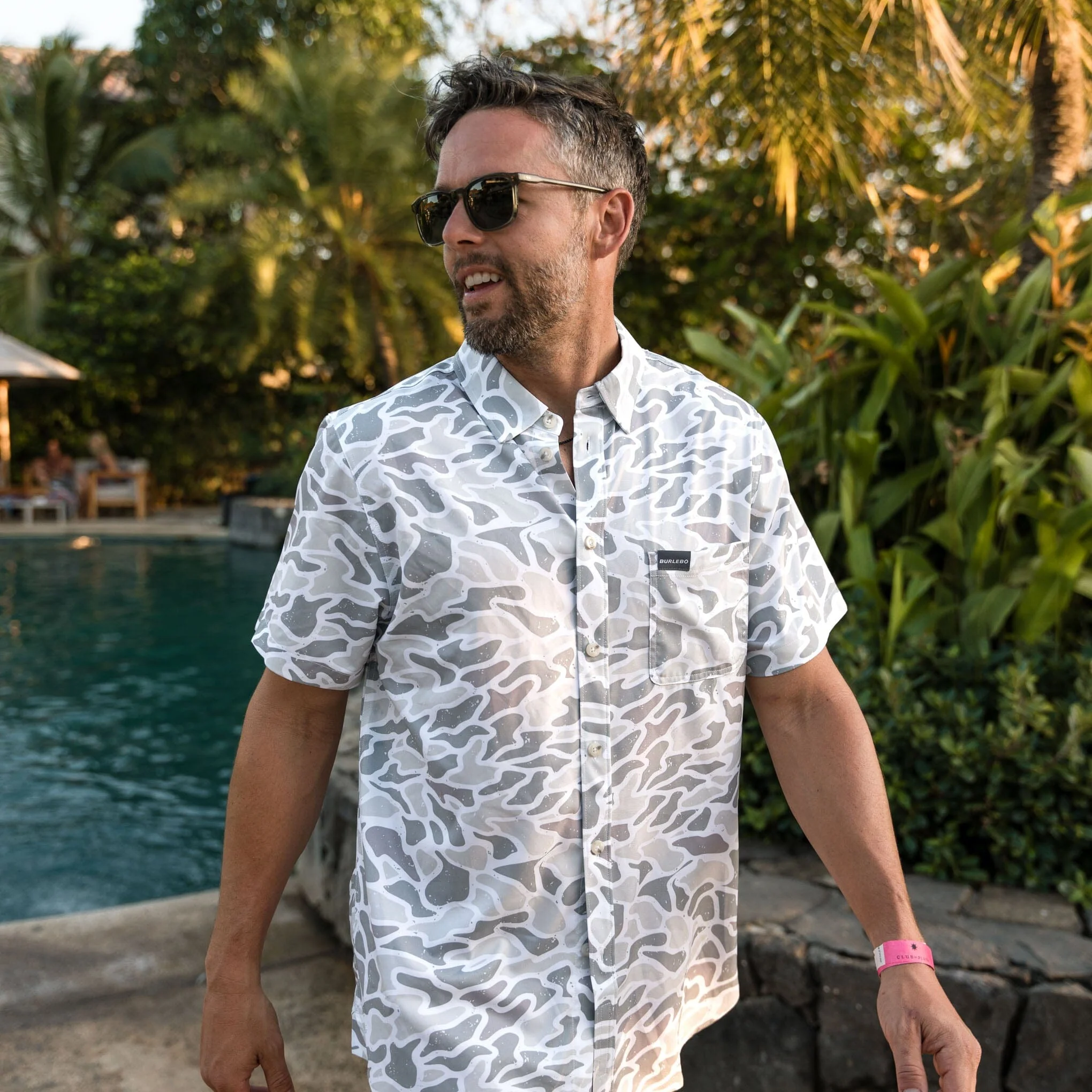 Performance Button Up - White Camo - Image 2