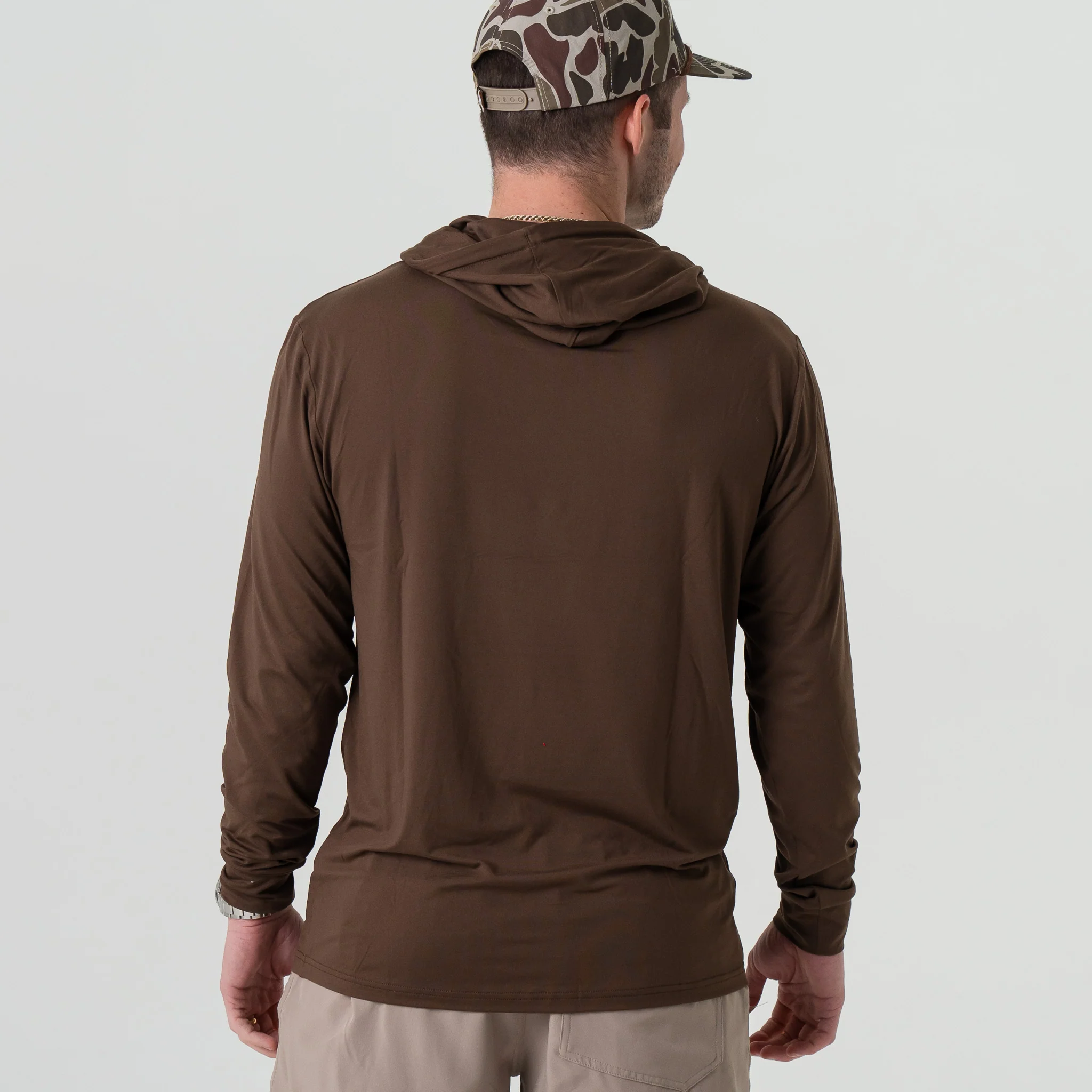 Performance Hoodie - Heather Brown - Image 6