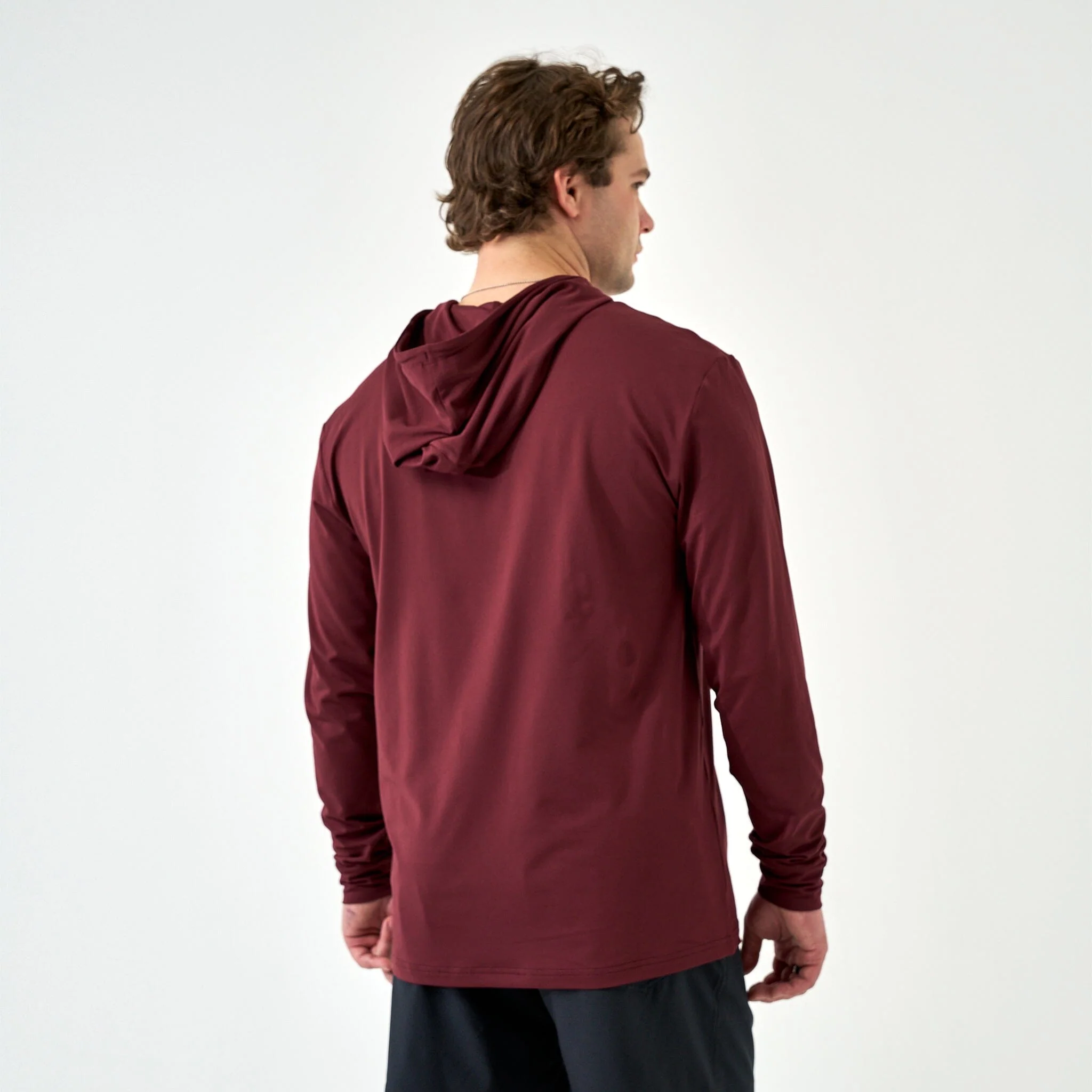 Performance Hoodie - Maroon - Image 4