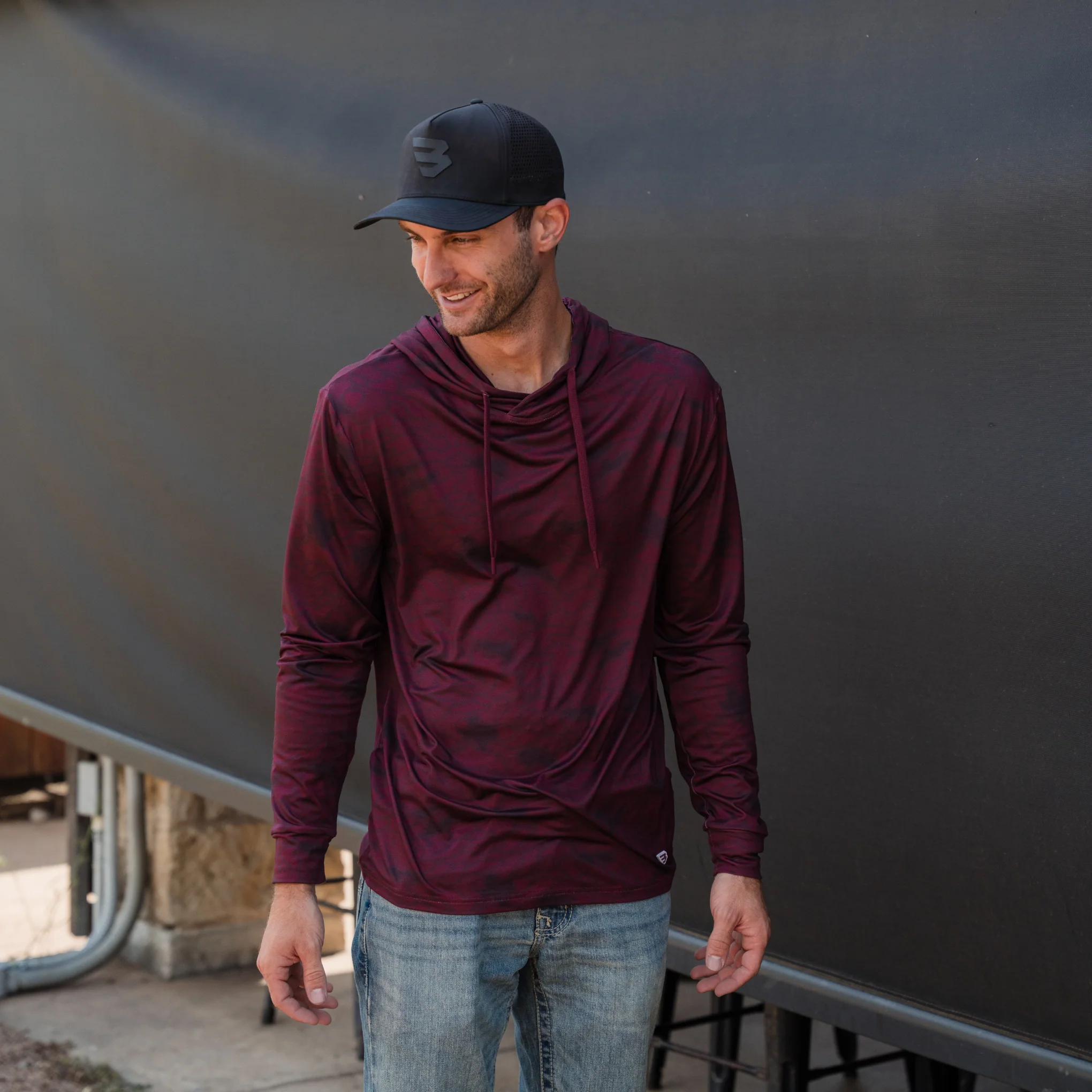 Performance Hoodie - Maroon Texas Camo - Image 2