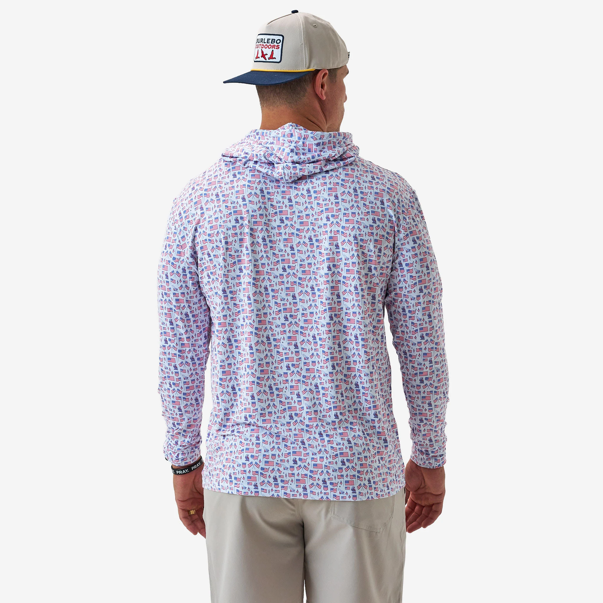 Performance Hoodie - Old Glory - White - Image 4