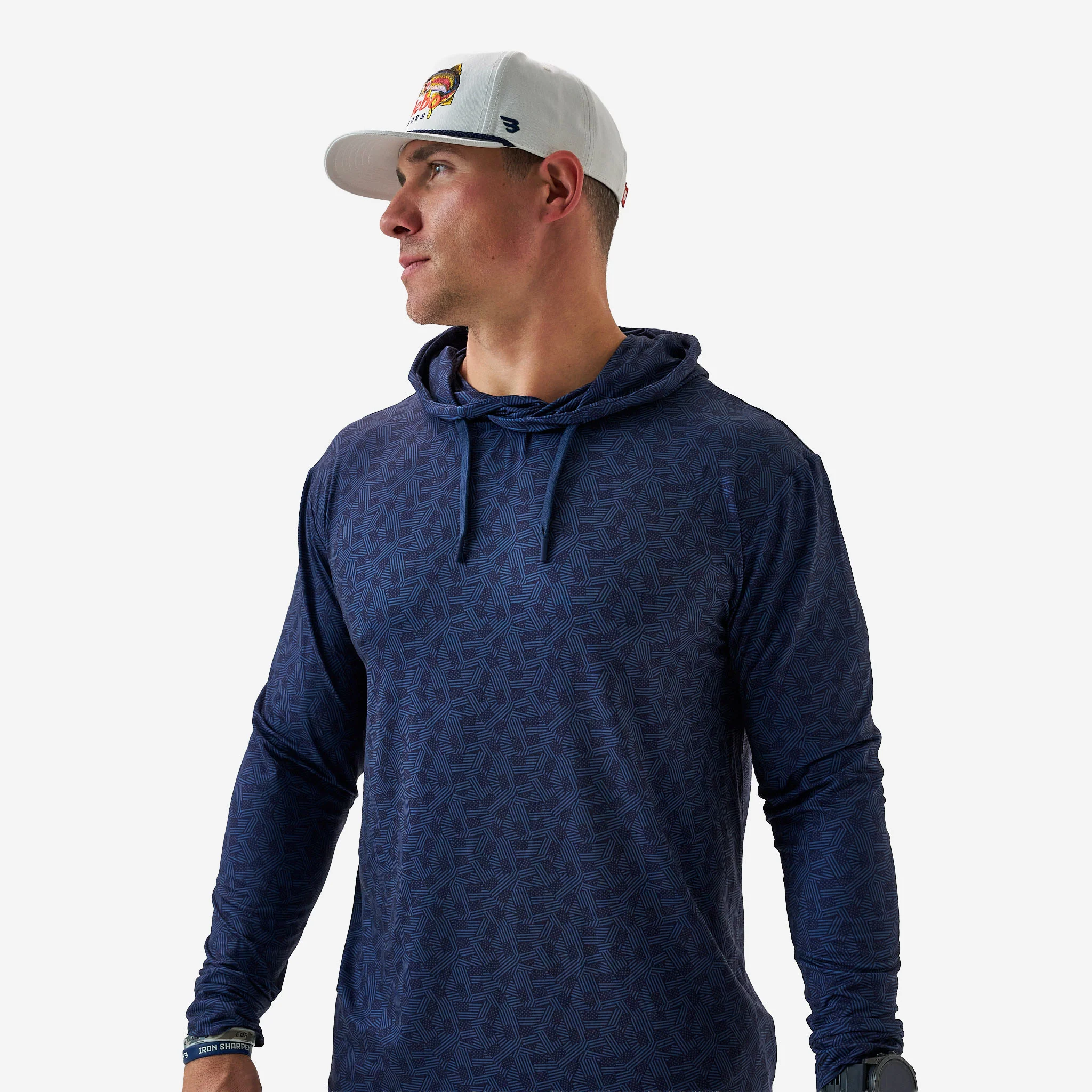 Performance Hoodie - Stars and Stripes - Navy - Image 8