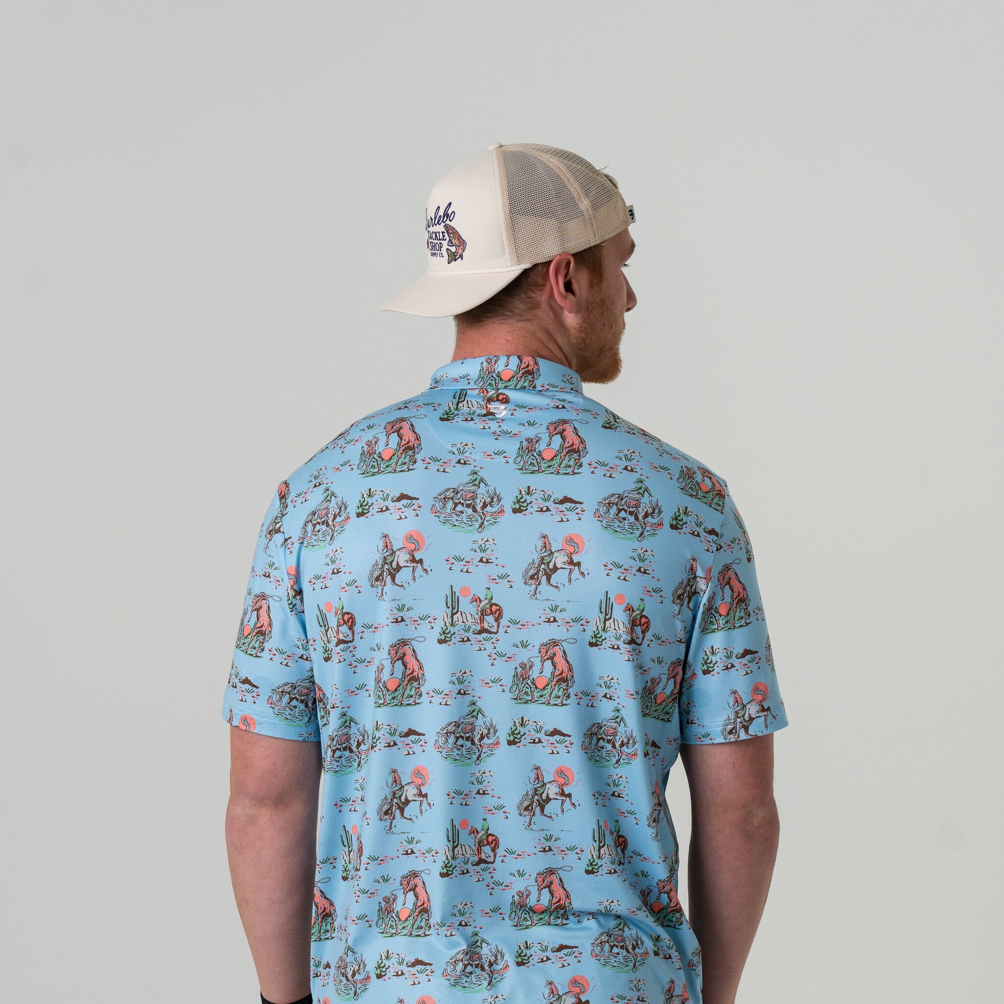 Performance Polo - Cowboy Up Blue - Image 4