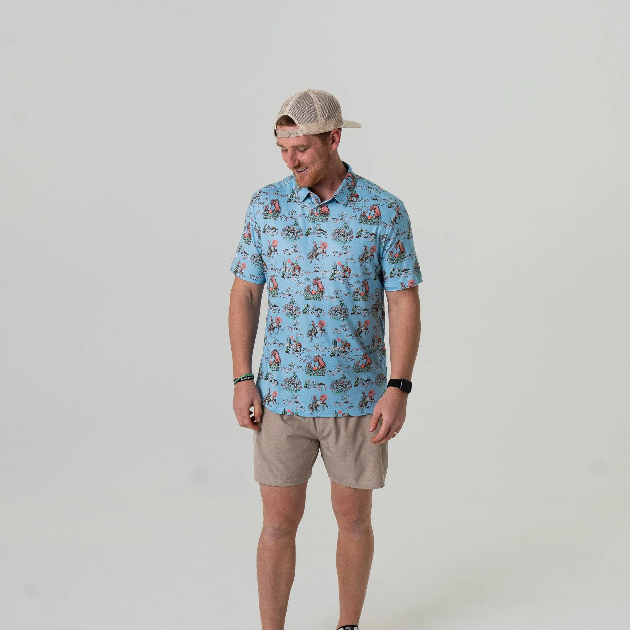 Performance Polo - Cowboy Up Blue - Image 5
