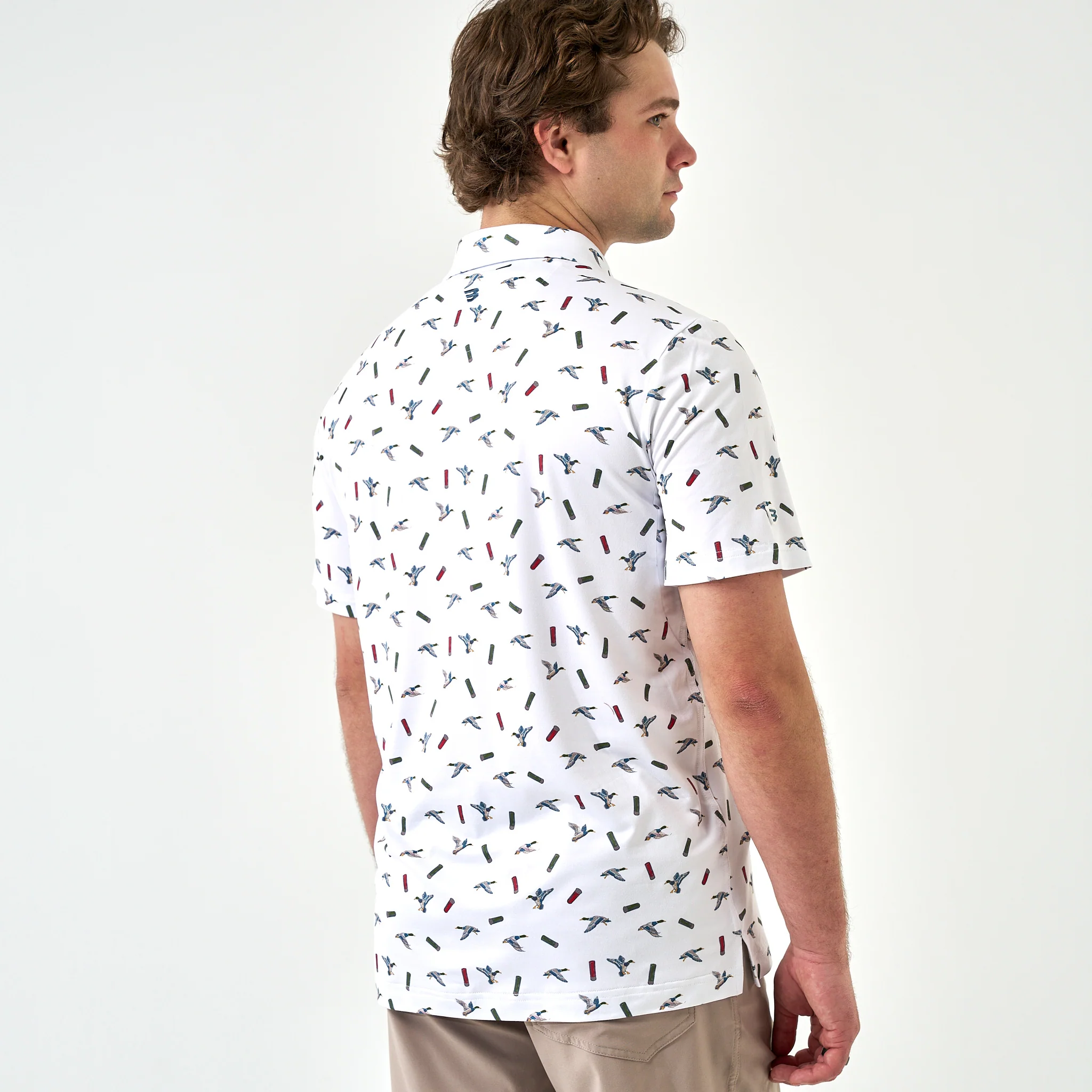Performance Polo - Ducks And Shells - White - Image 4
