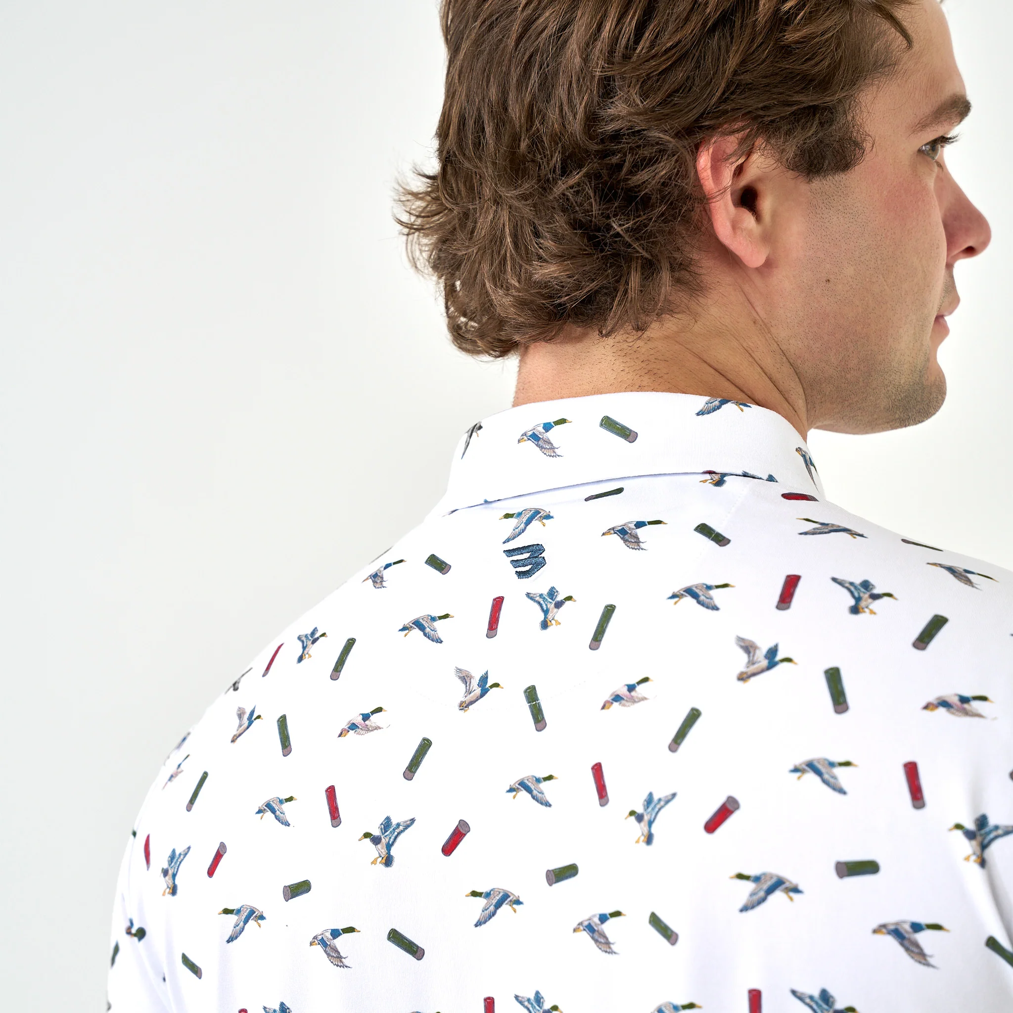Performance Polo - Ducks And Shells - White - Image 5