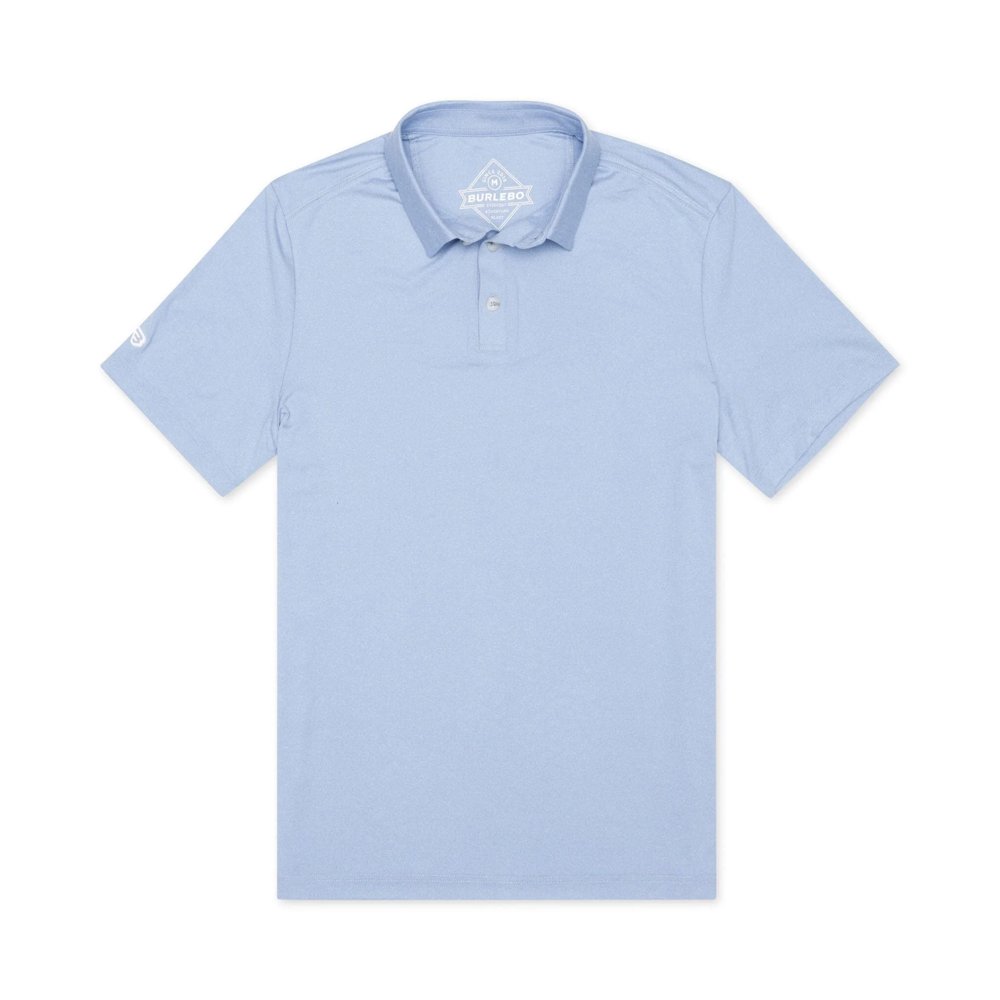 Performance Polo - Heather Sky Blue - Image 4