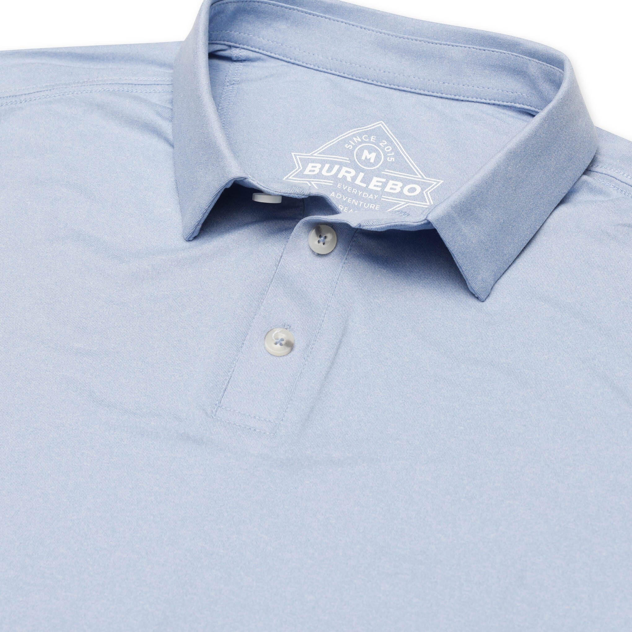 Performance Polo - Heather Sky Blue - Image 5