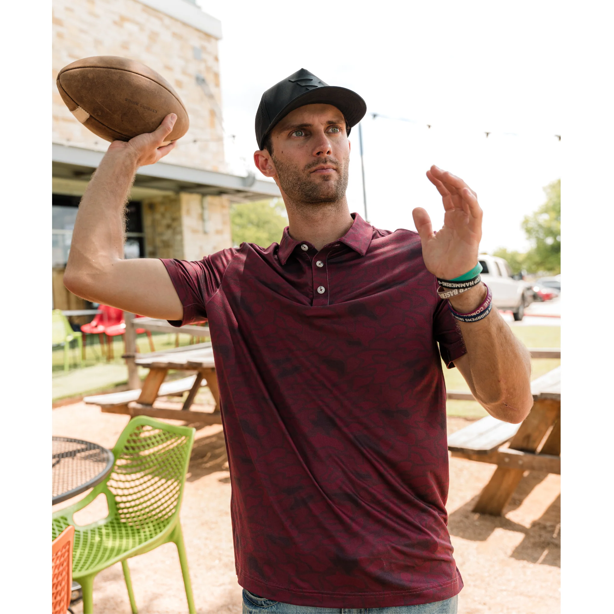 Performance Polo - Maroon Texas Camo - Image 3