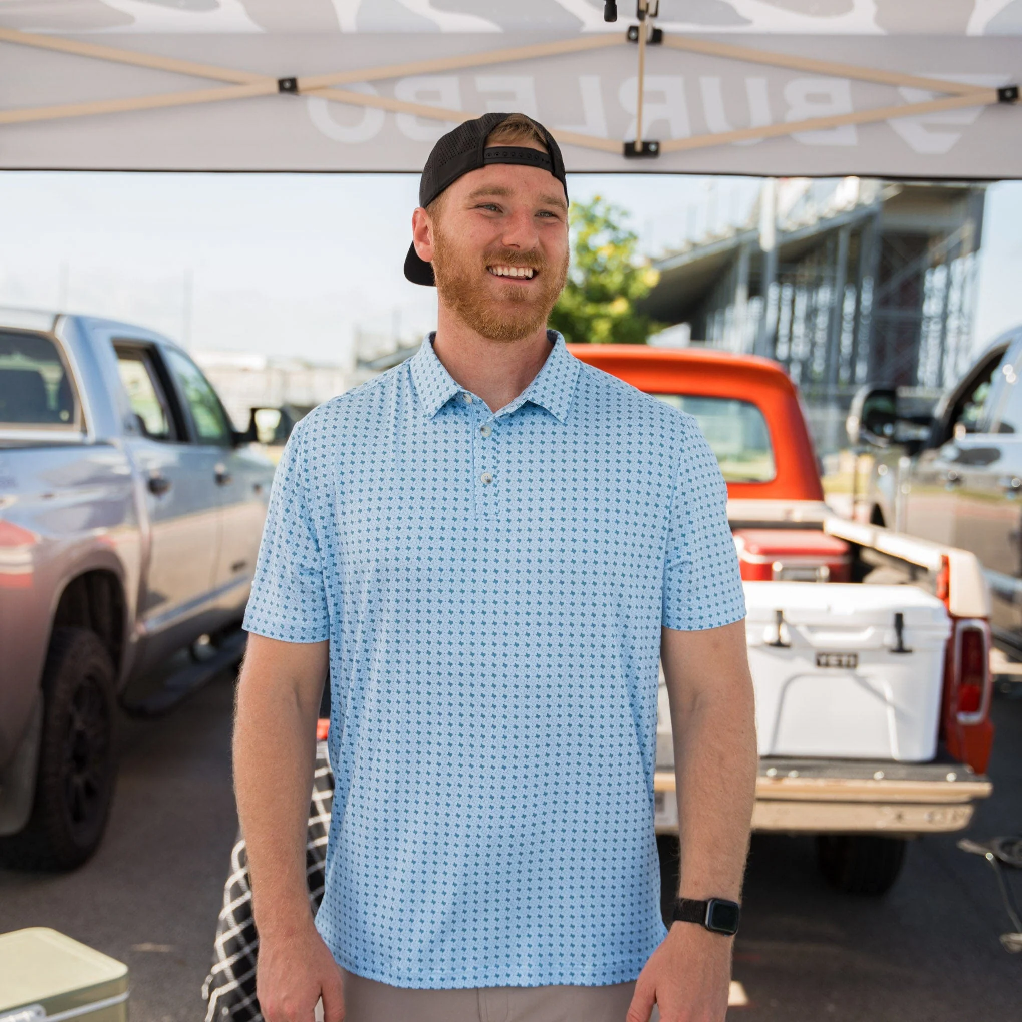 Performance Polo - Texas - Light Blue - Image 5