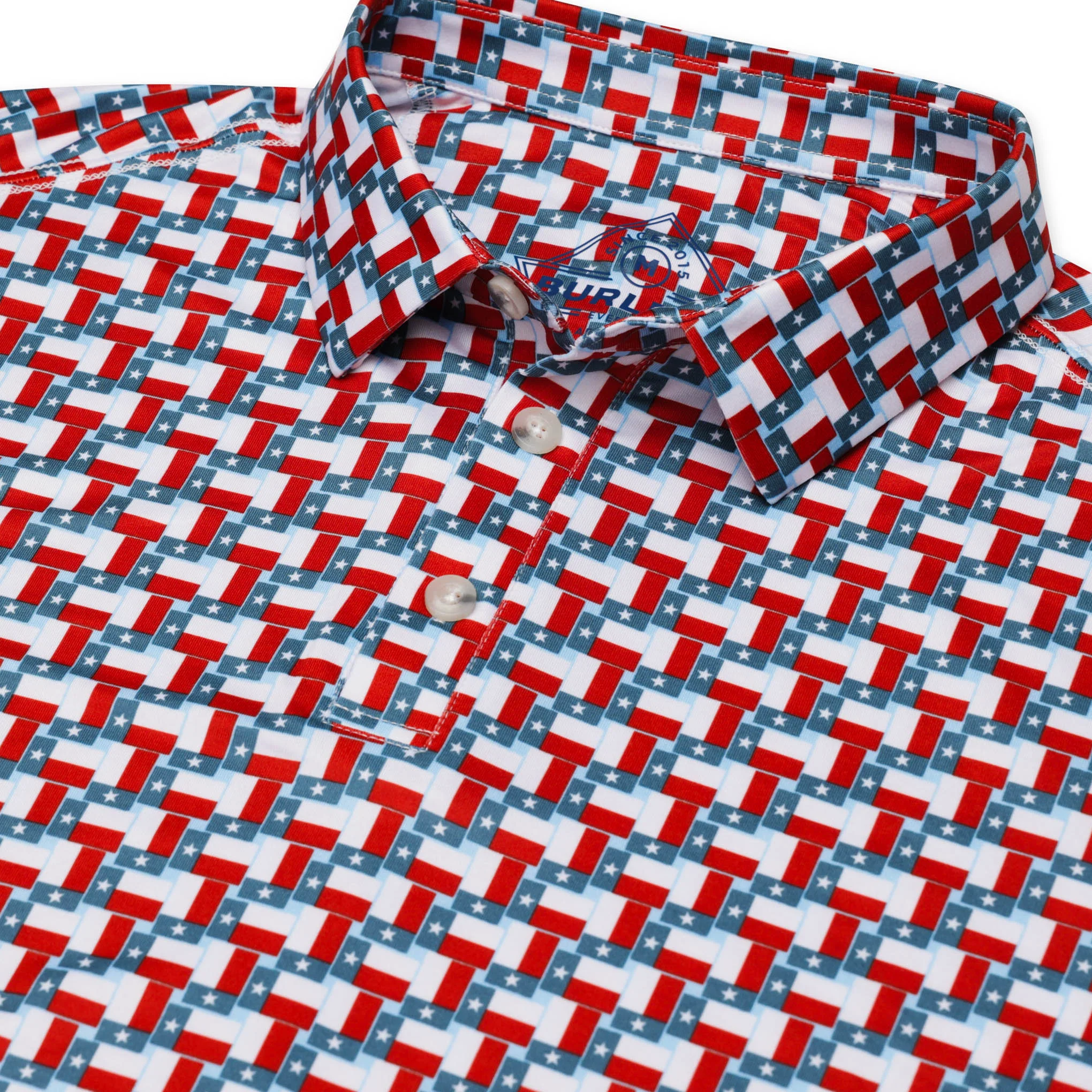 Performance Polo - Texas Flag - Image 7