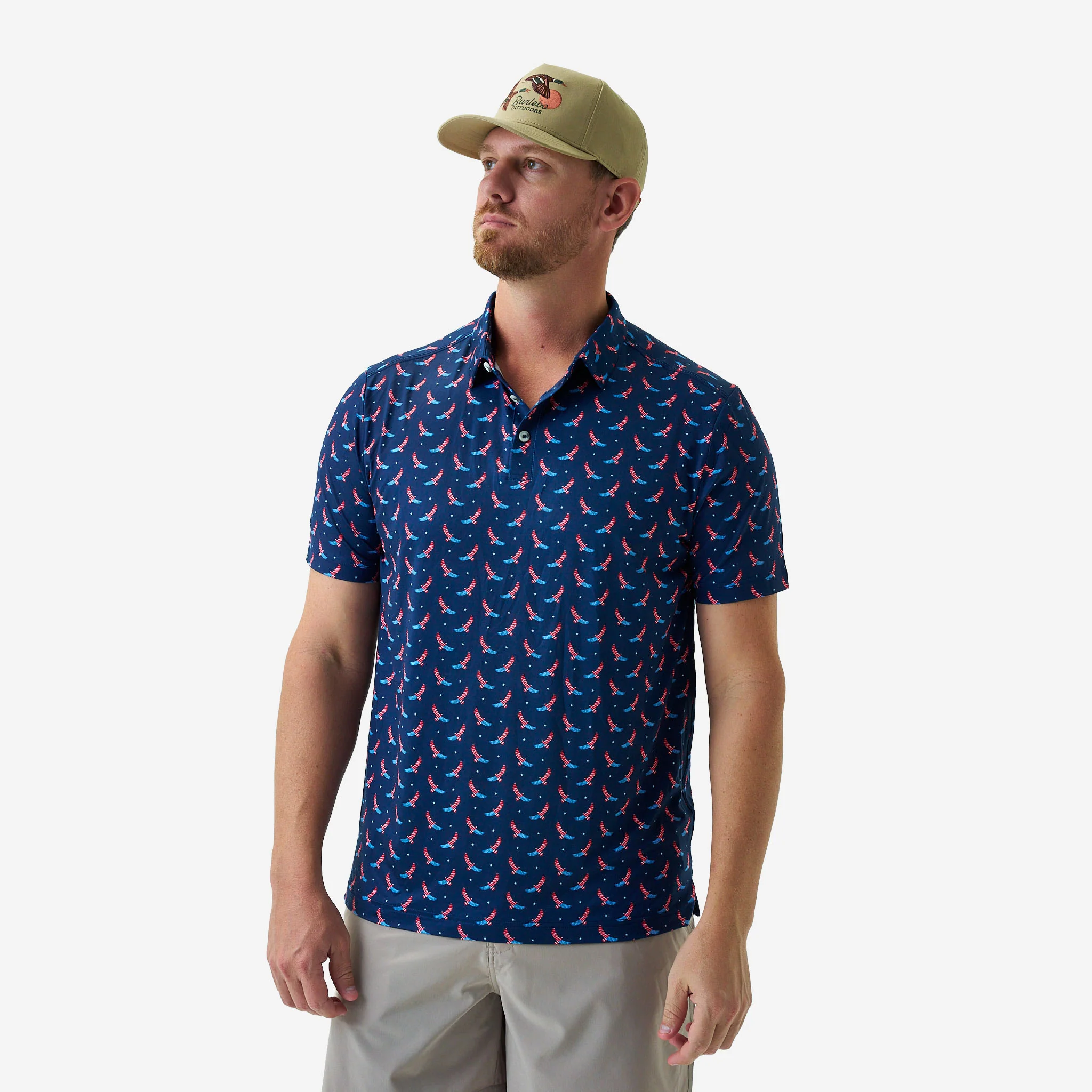 Performance Polo - USA Eagle - Navy - Image 6