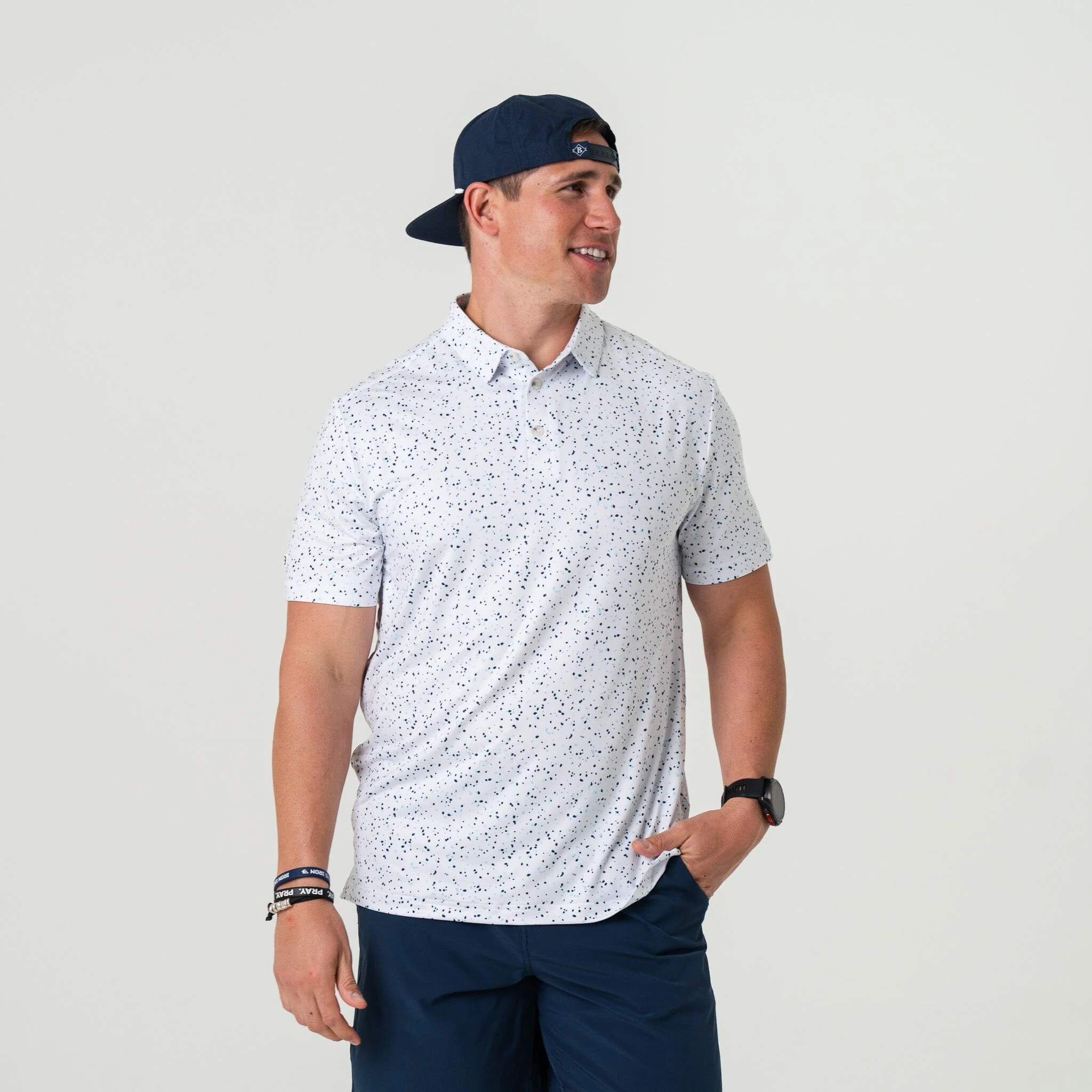 Performance Polo - White Speckled - Image 6