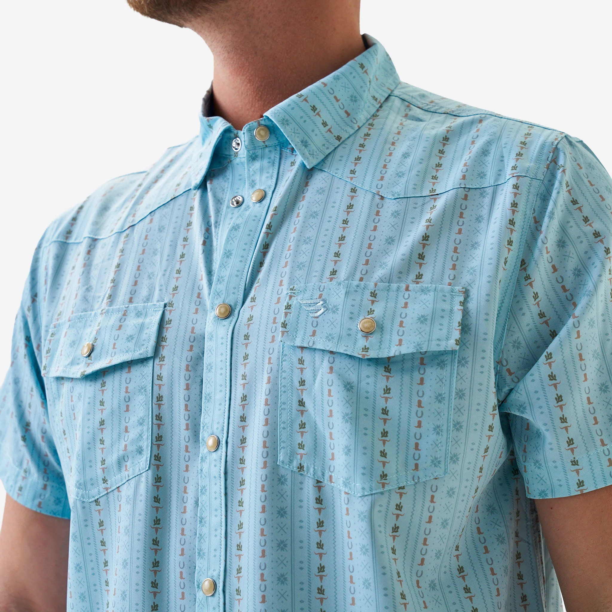Performance Western Shirt - BURLEBO Ranch - Blue Jean - Image 3