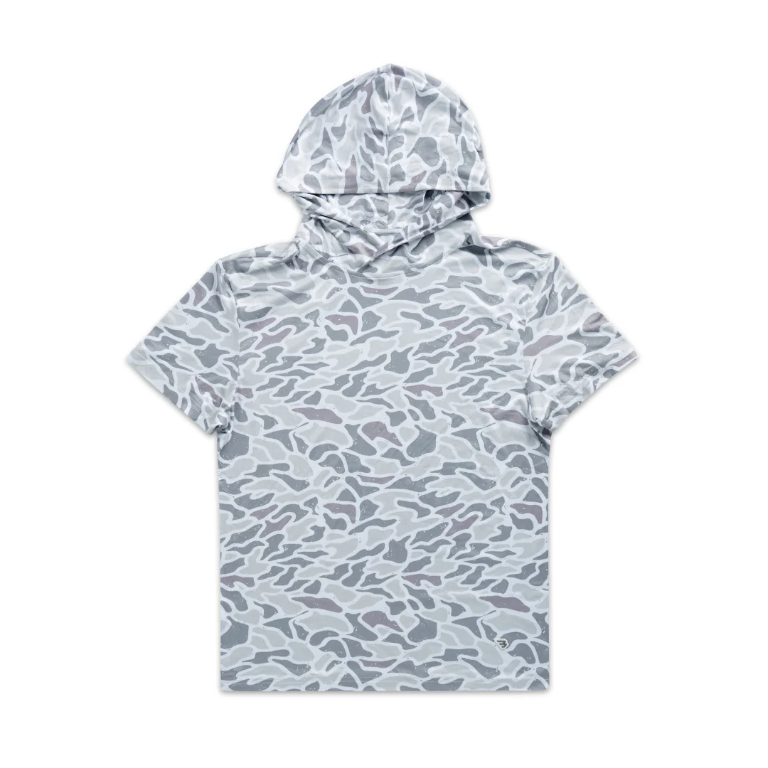 Short Sleeve Performance Hoodie - White Camo - Image 5