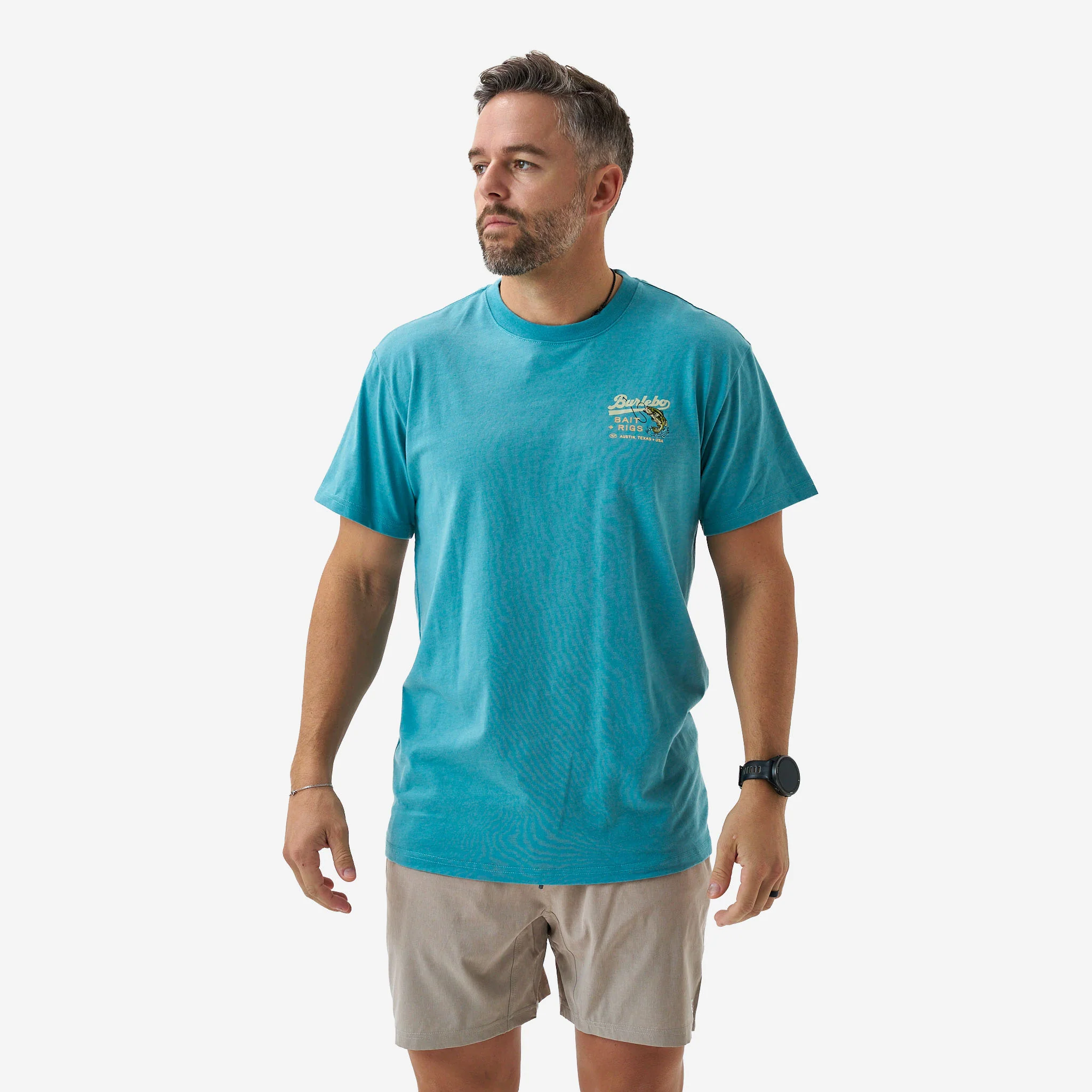 Short Sleeve Tee - Bait And Rigs - Cyan - Image 6