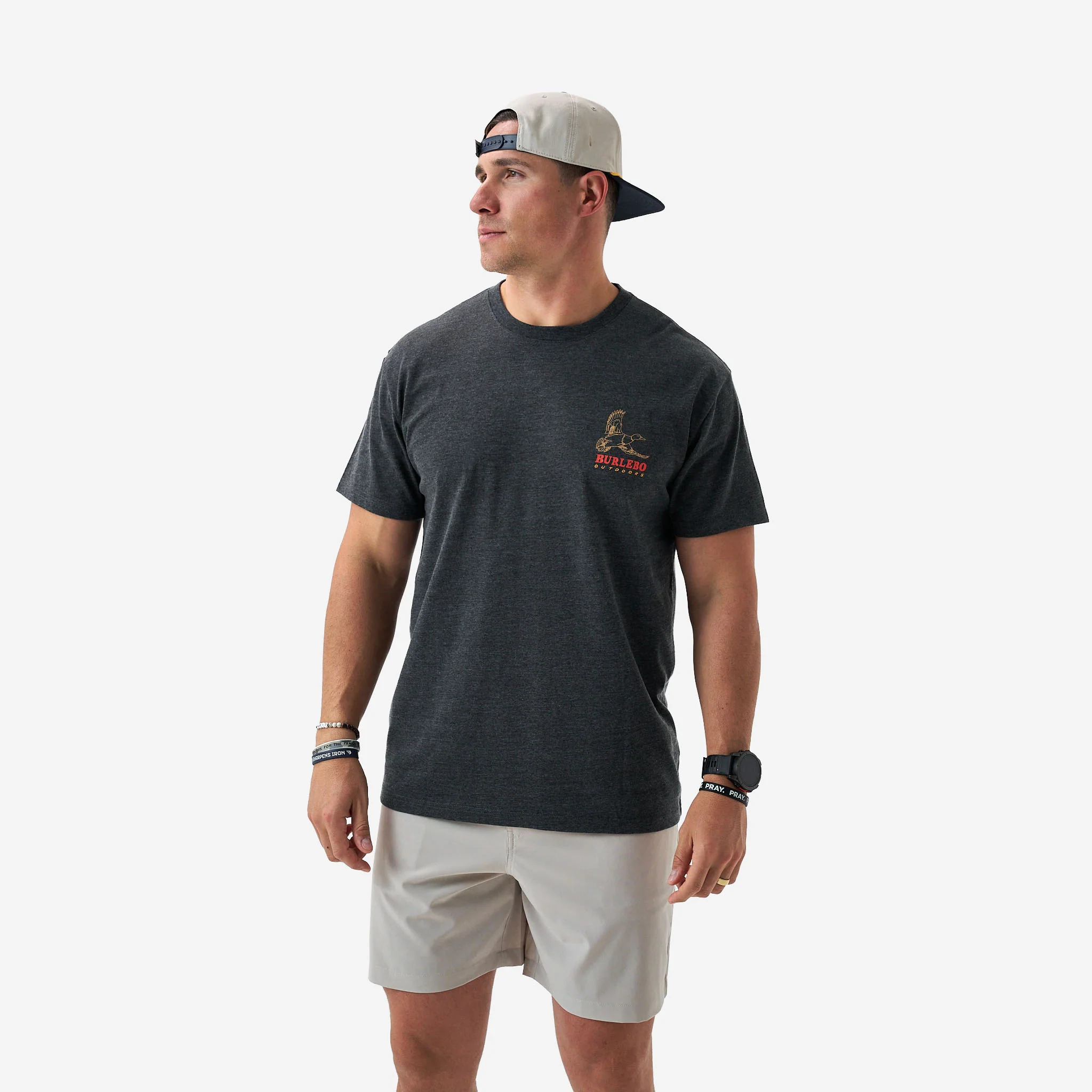 Short Sleeve Tee - Duck Wild - Heather Black - Image 5