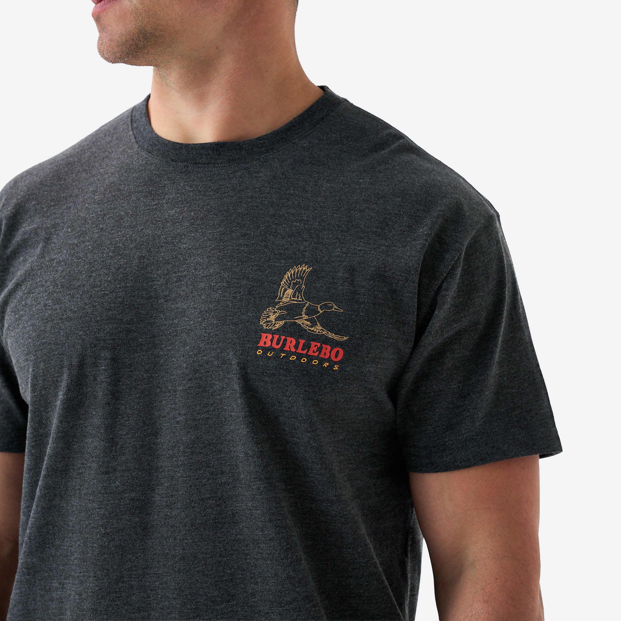 Short Sleeve Tee - Duck Wild - Heather Black - Image 6