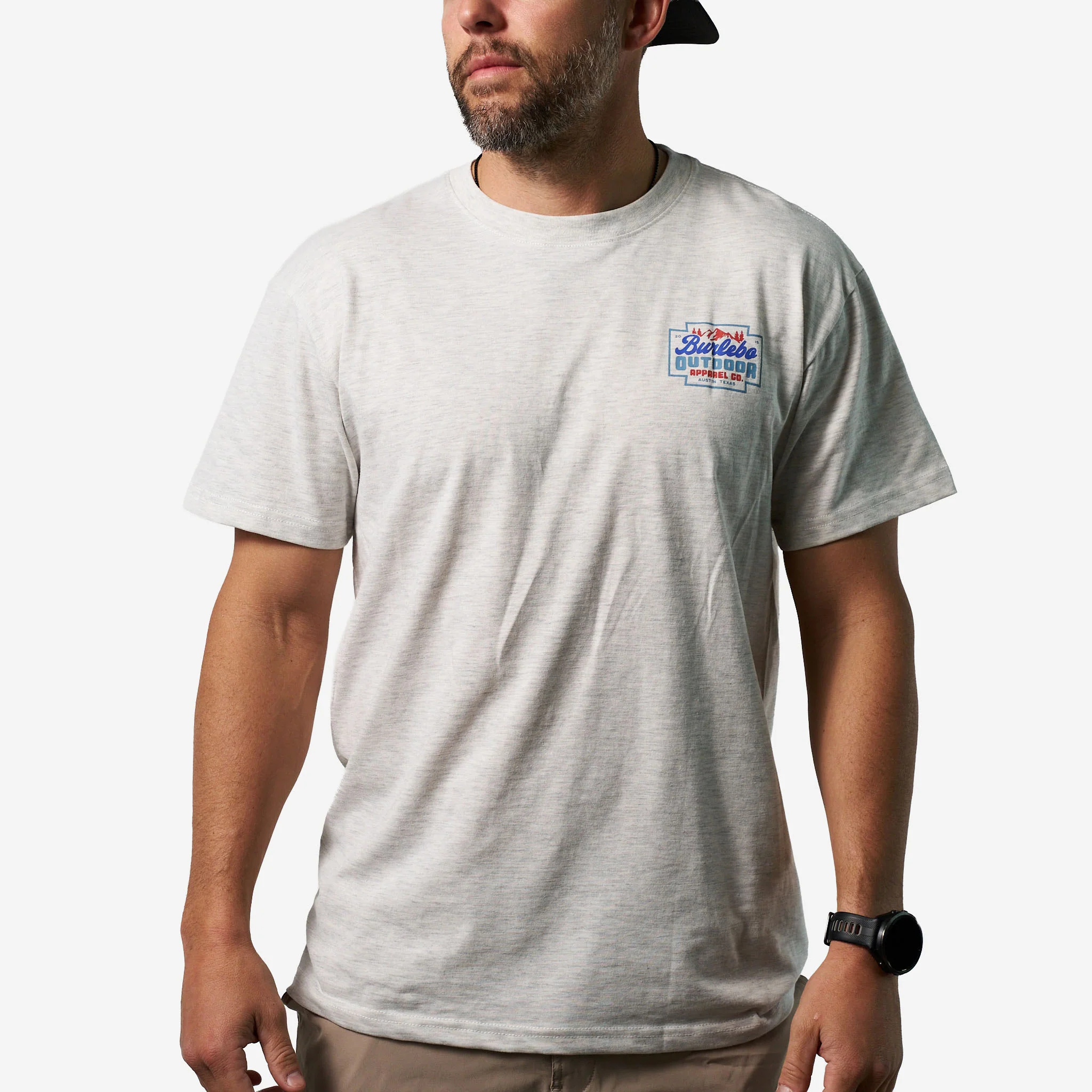 Short Sleeve Tee - Mountain Range - Ash Grey - Image 5