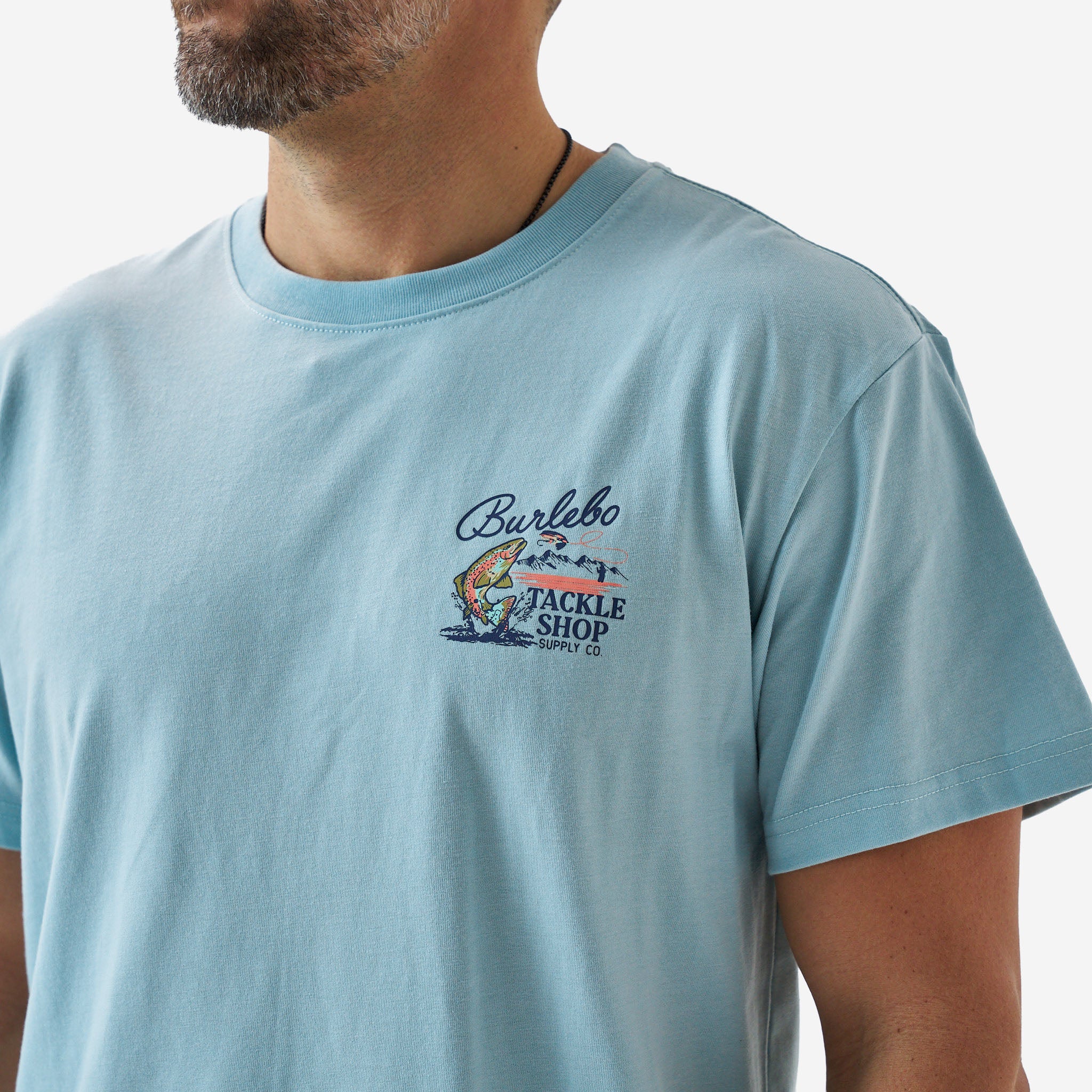 Short Sleeve Tee - Tackle Shop - Sky Blue - Image 5