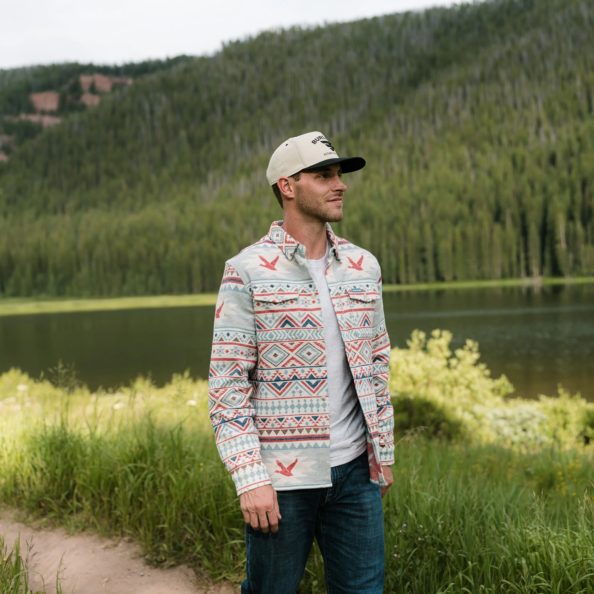 Vintage Heavyweight Flannel - Flying Duck Aztec - Image 2