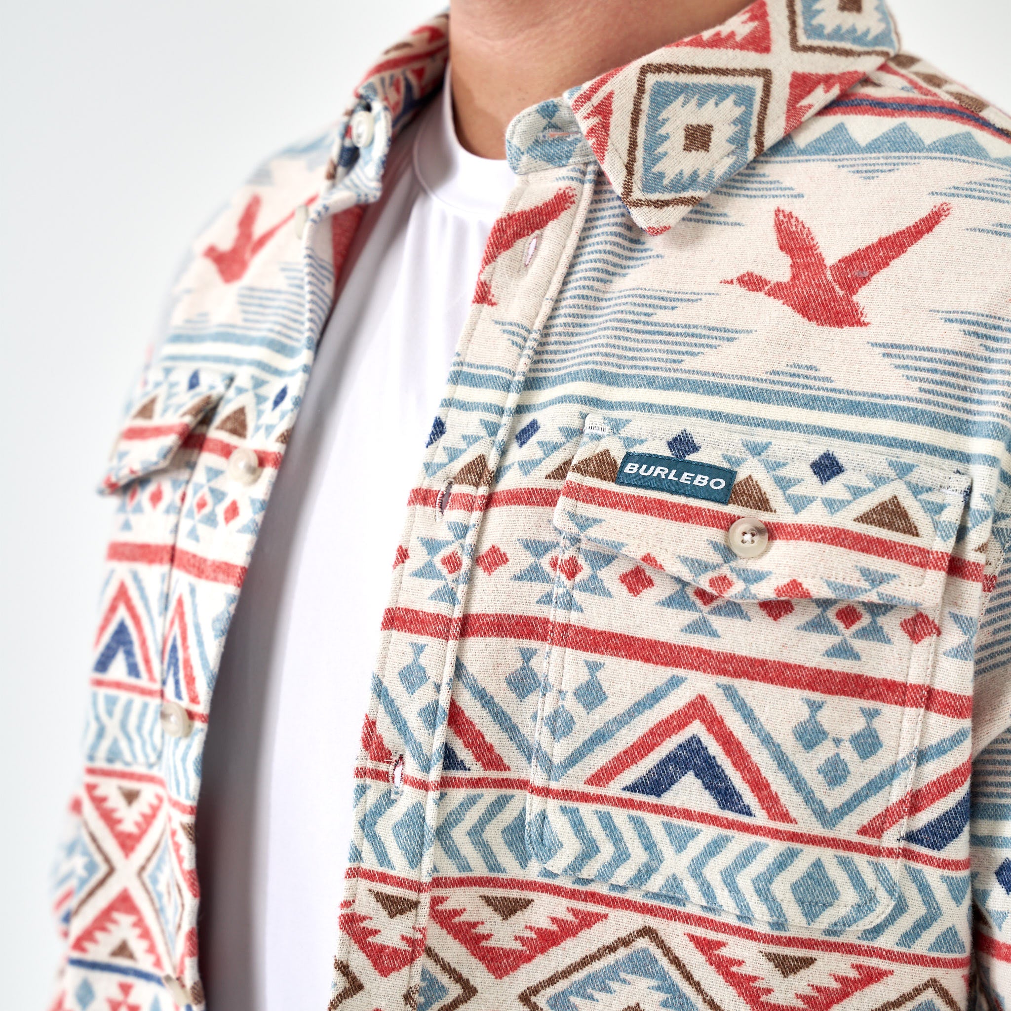 Vintage Heavyweight Flannel - Flying Duck Aztec - Image 3