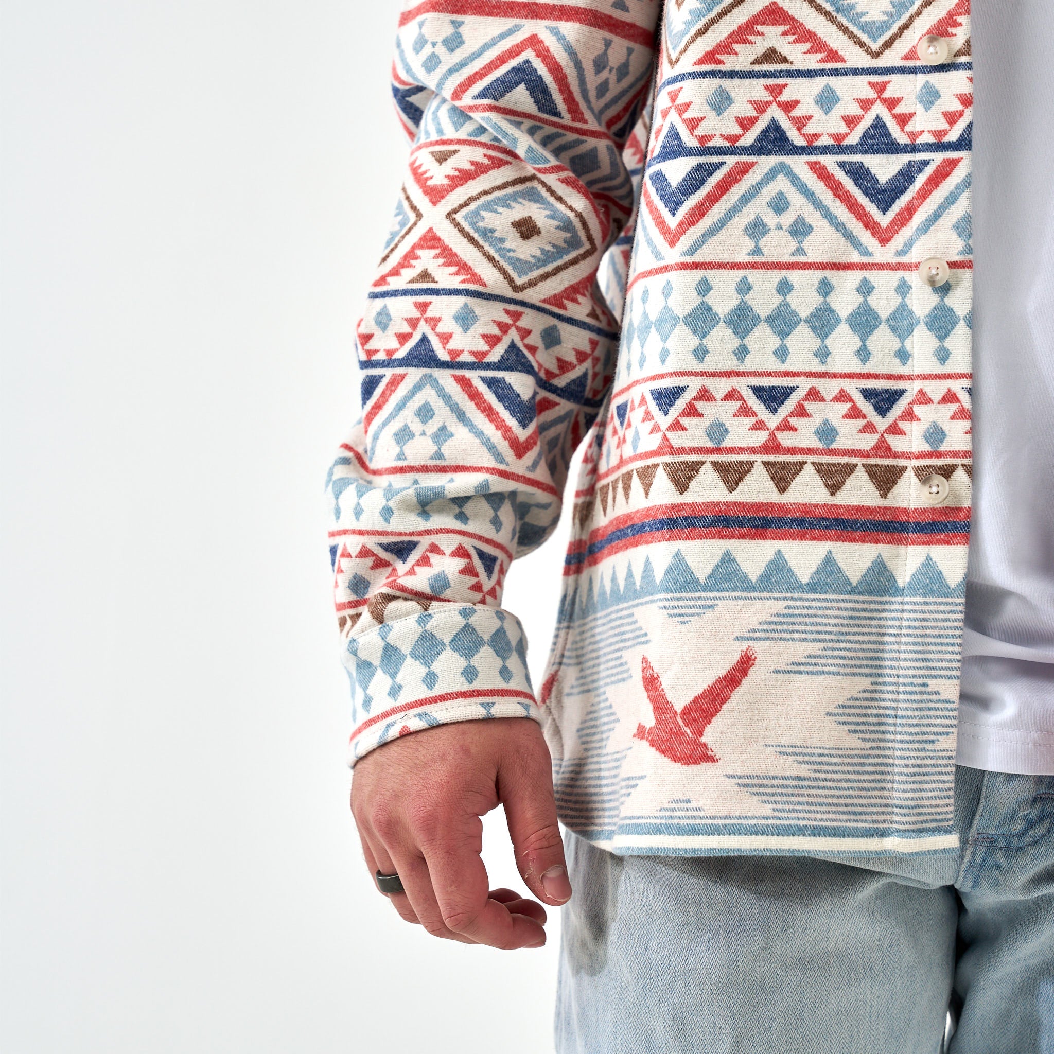 Vintage Heavyweight Flannel - Flying Duck Aztec - Image 5