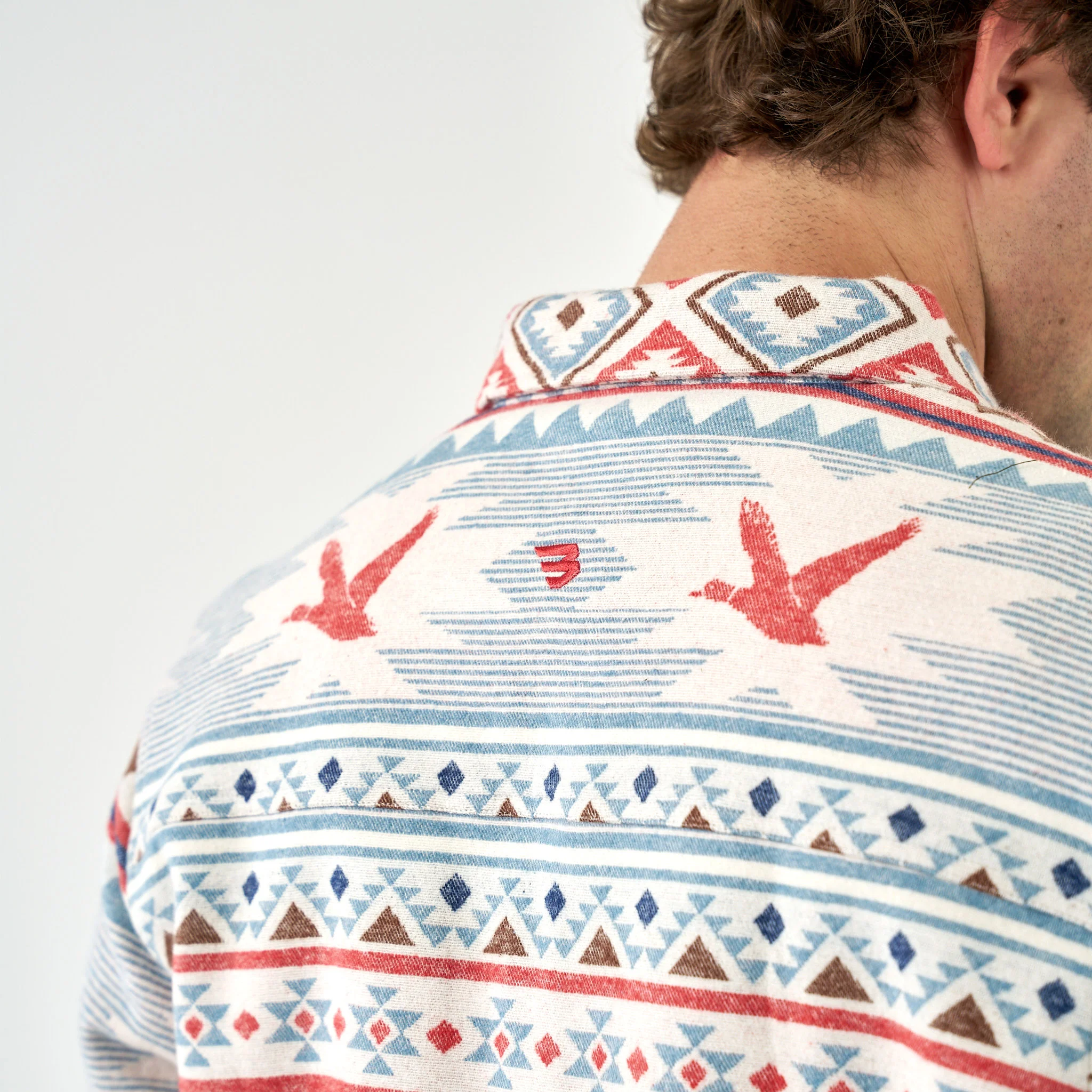 Vintage Heavyweight Flannel - Flying Duck Aztec - Image 7
