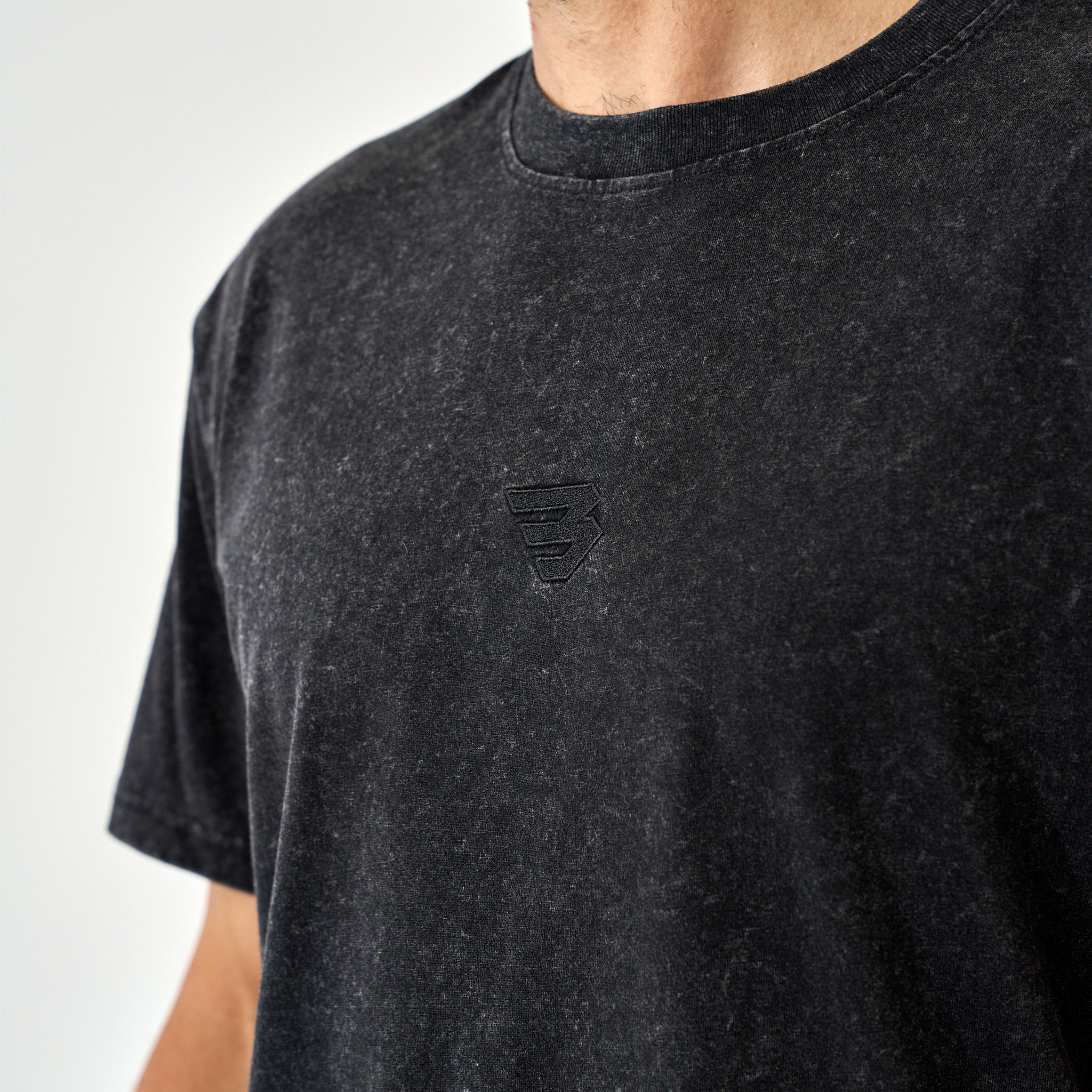 Vintage Washed Tee - Black - Image 3