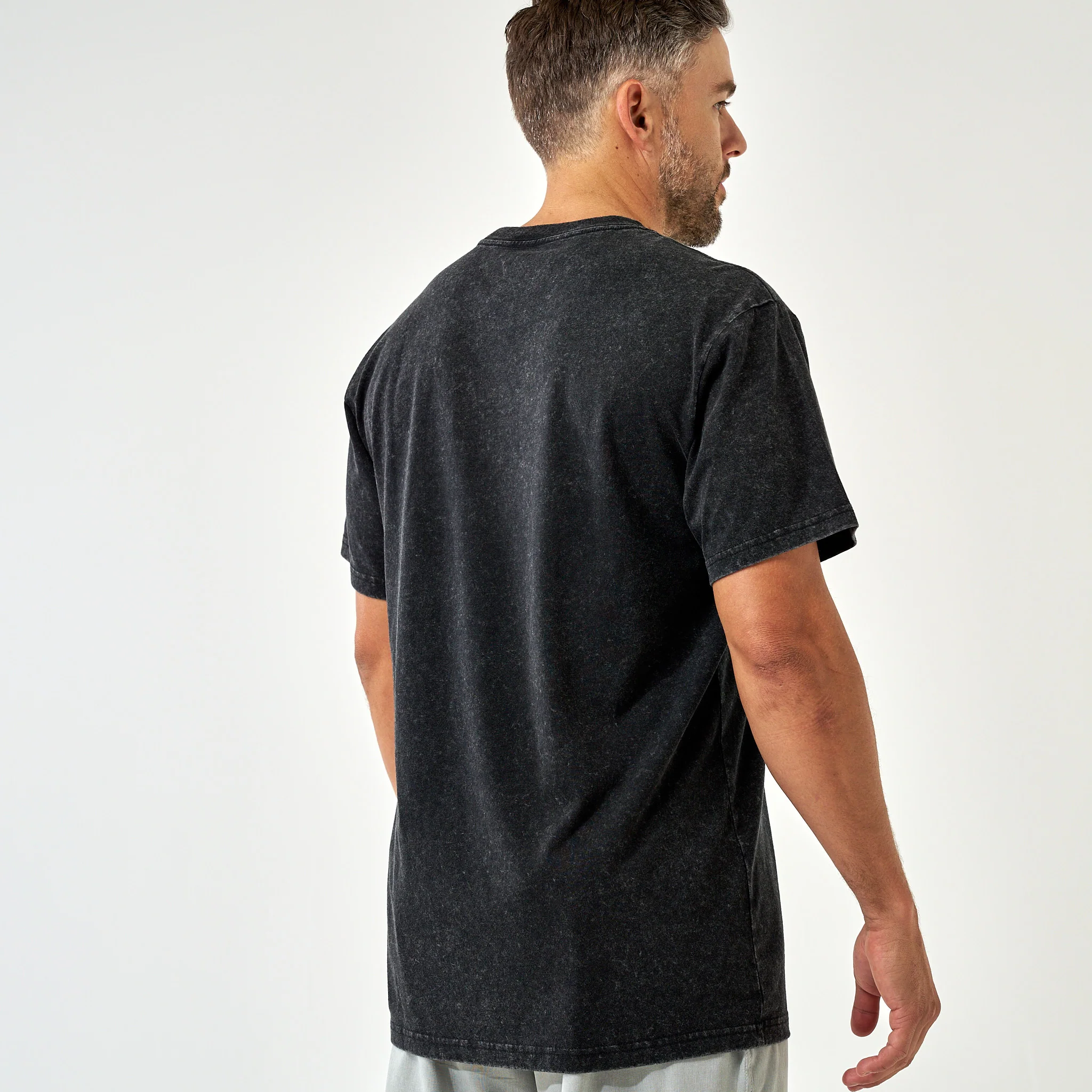 Vintage Washed Tee - Black - Image 4