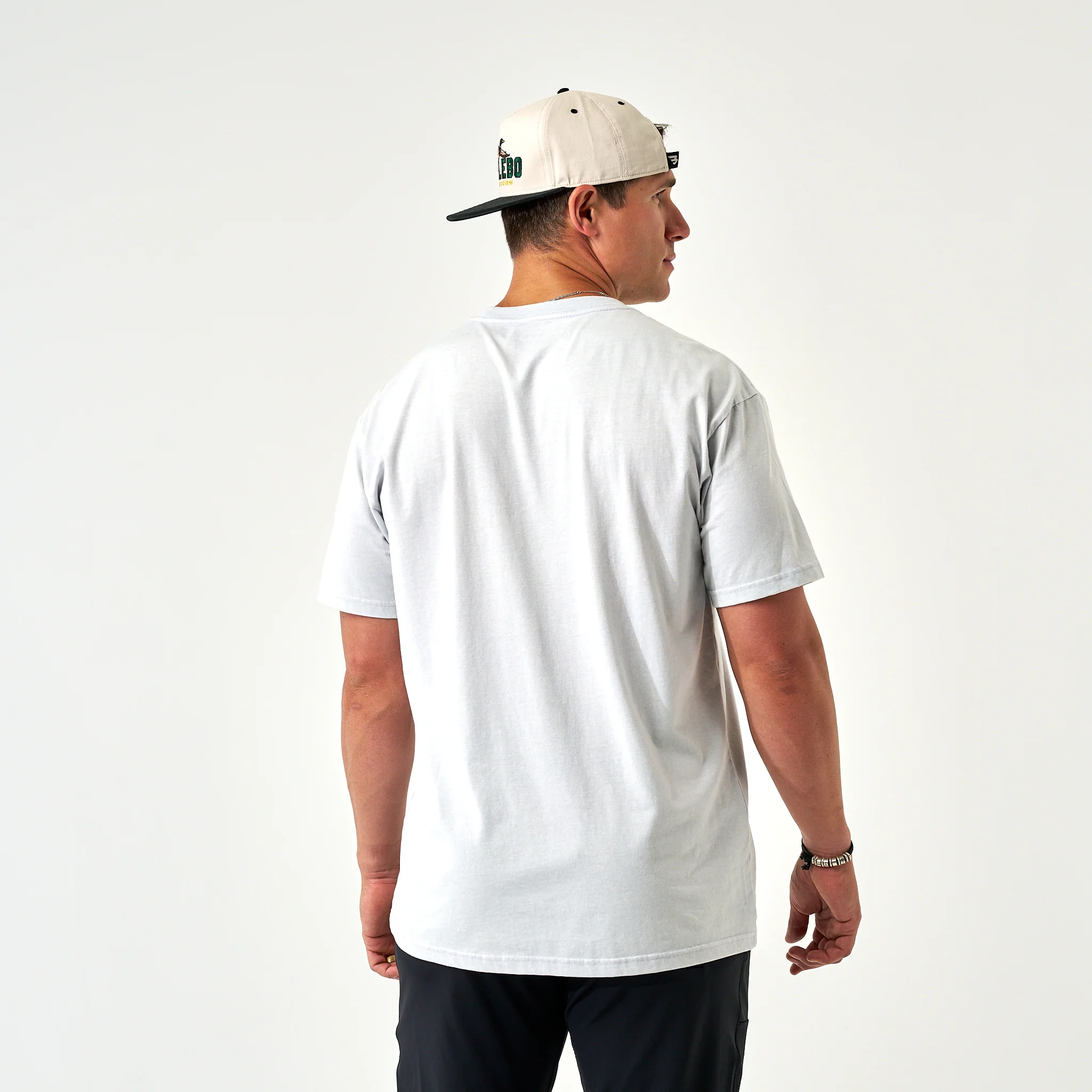 Vintage Washed Tee - Light Grey - Image 4