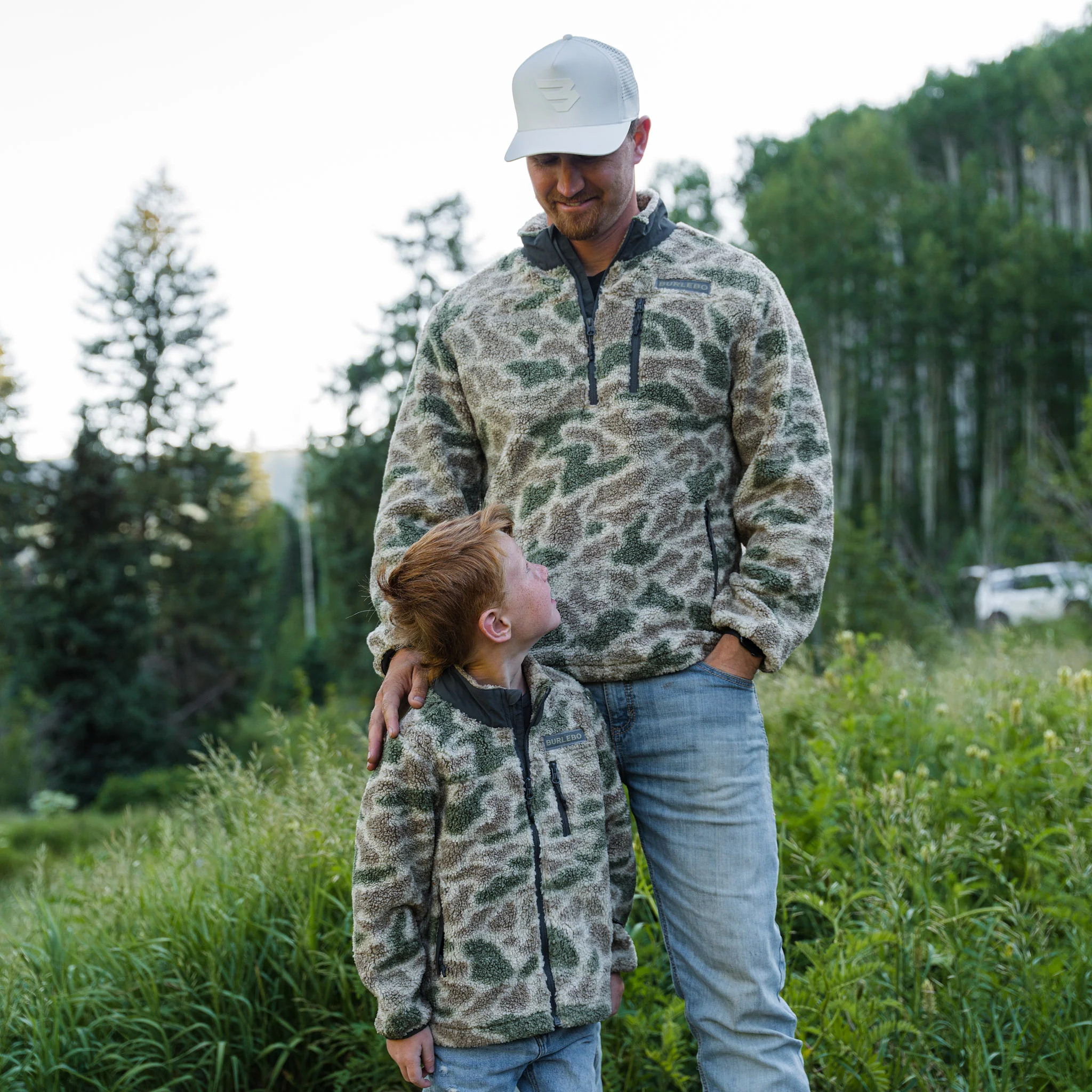 Youth Sherpa - Full Zip Jacket - Alpine Camo - Image 4