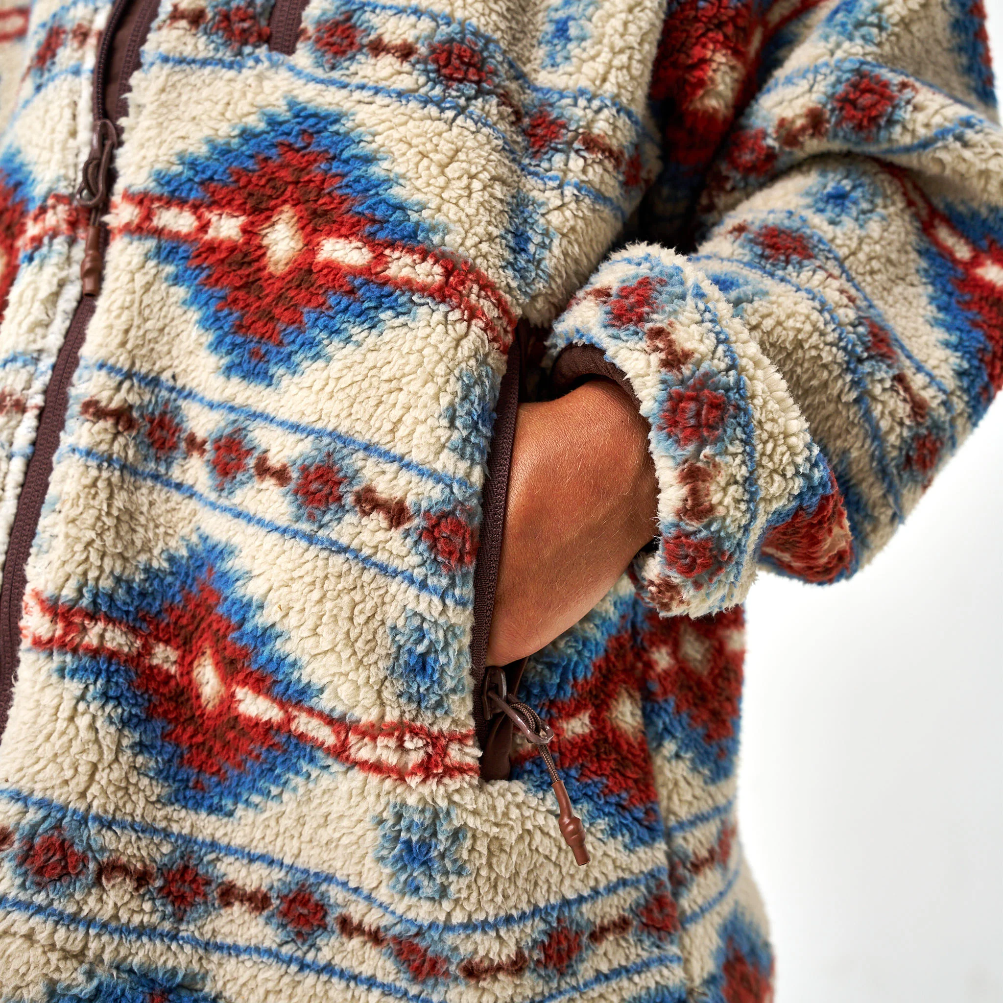 Youth Mountain Fleece Sherpa - Full Zip Jacket - Arizona Aztec - Image 4
