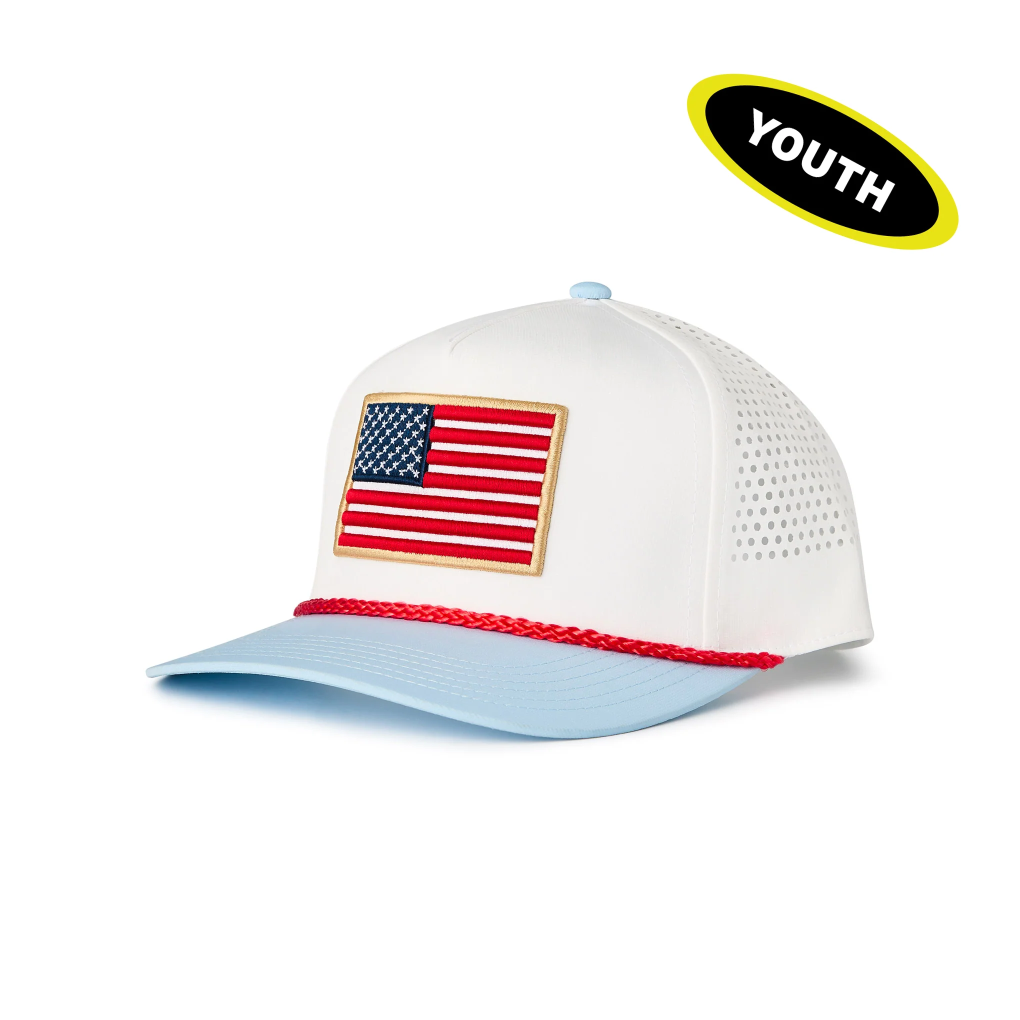 Youth Performance Cap - Old Glory - Image 3