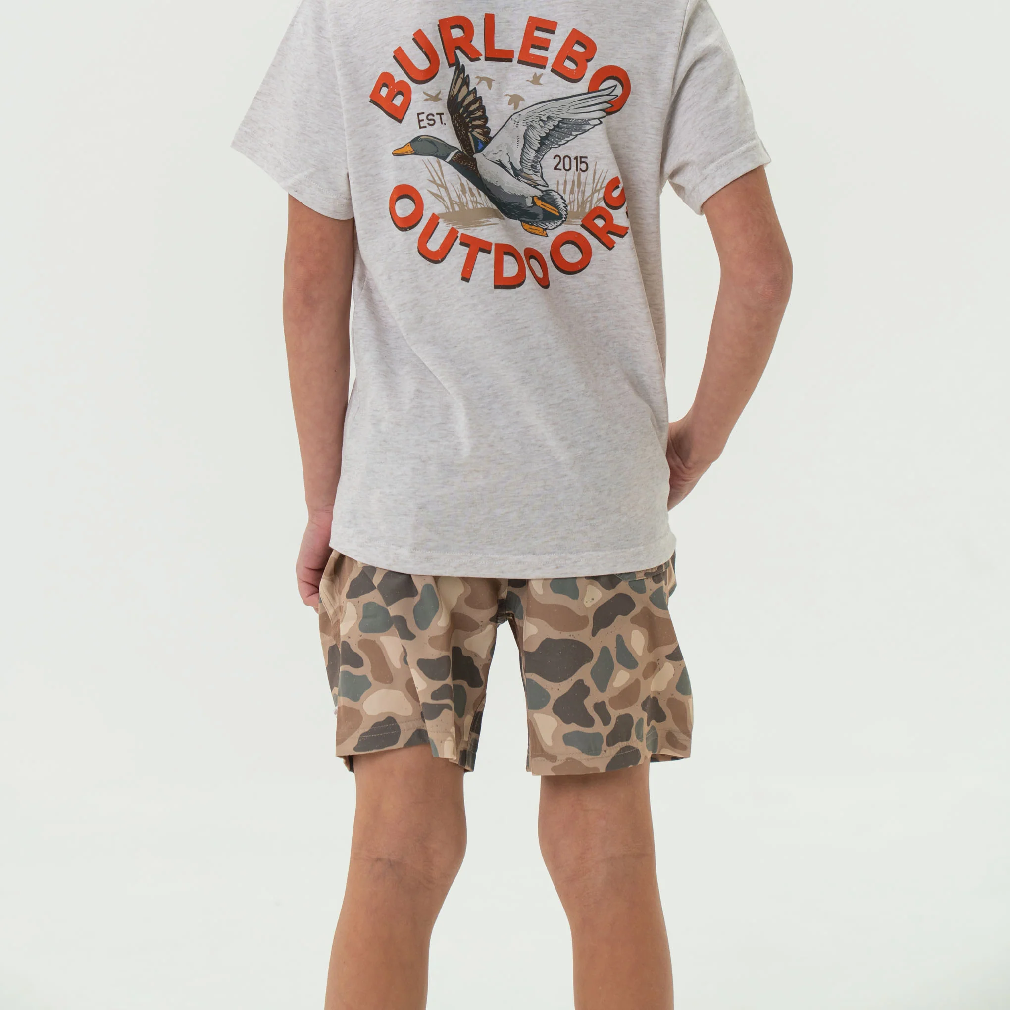 Youth Everyday Short - Pintail Camo - Brown Pocket - Image 3