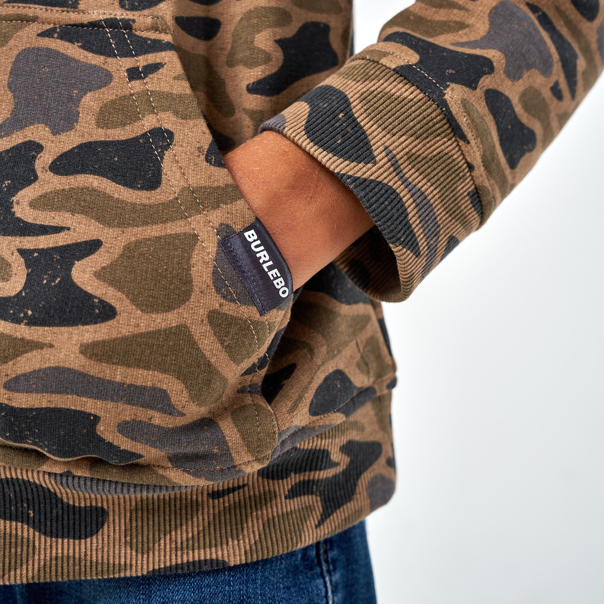 Youth Fleece Hoodie - Gauge Camo - Image 3