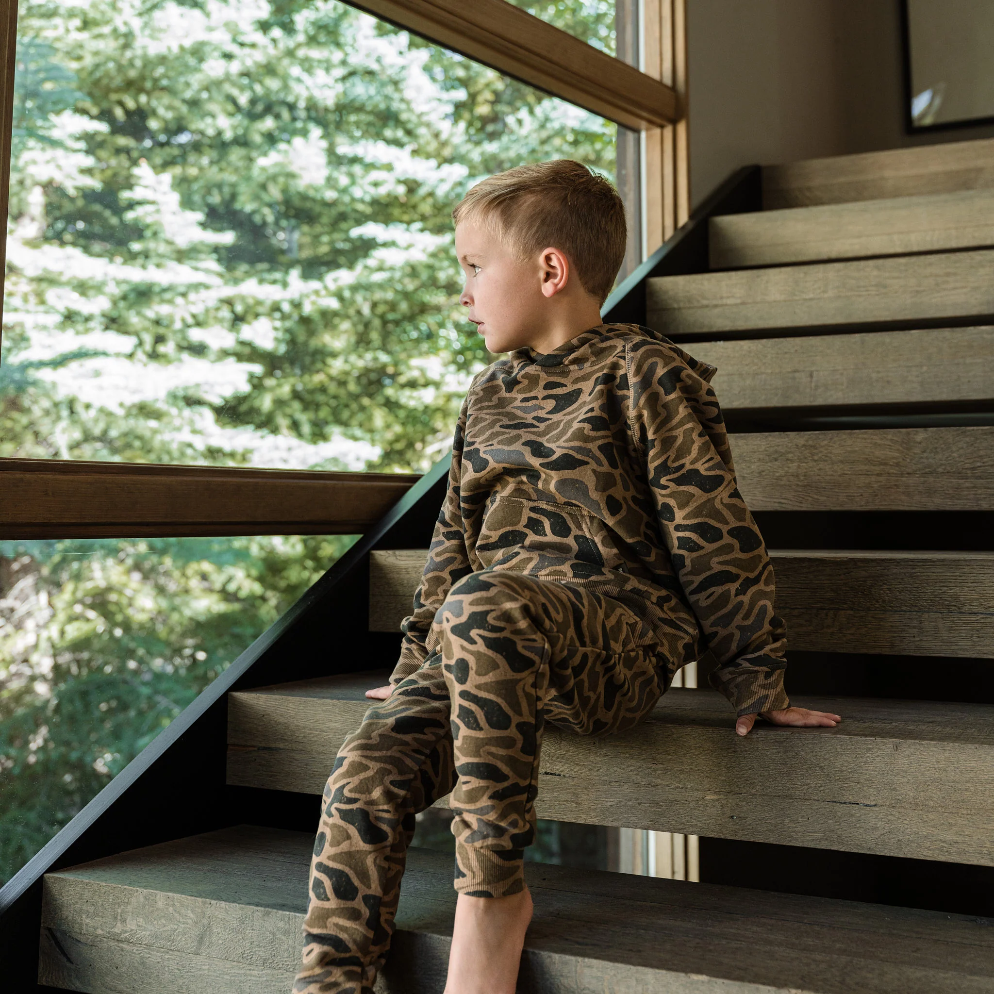Youth Fleece Jogger - Gauge Camo - Image 2