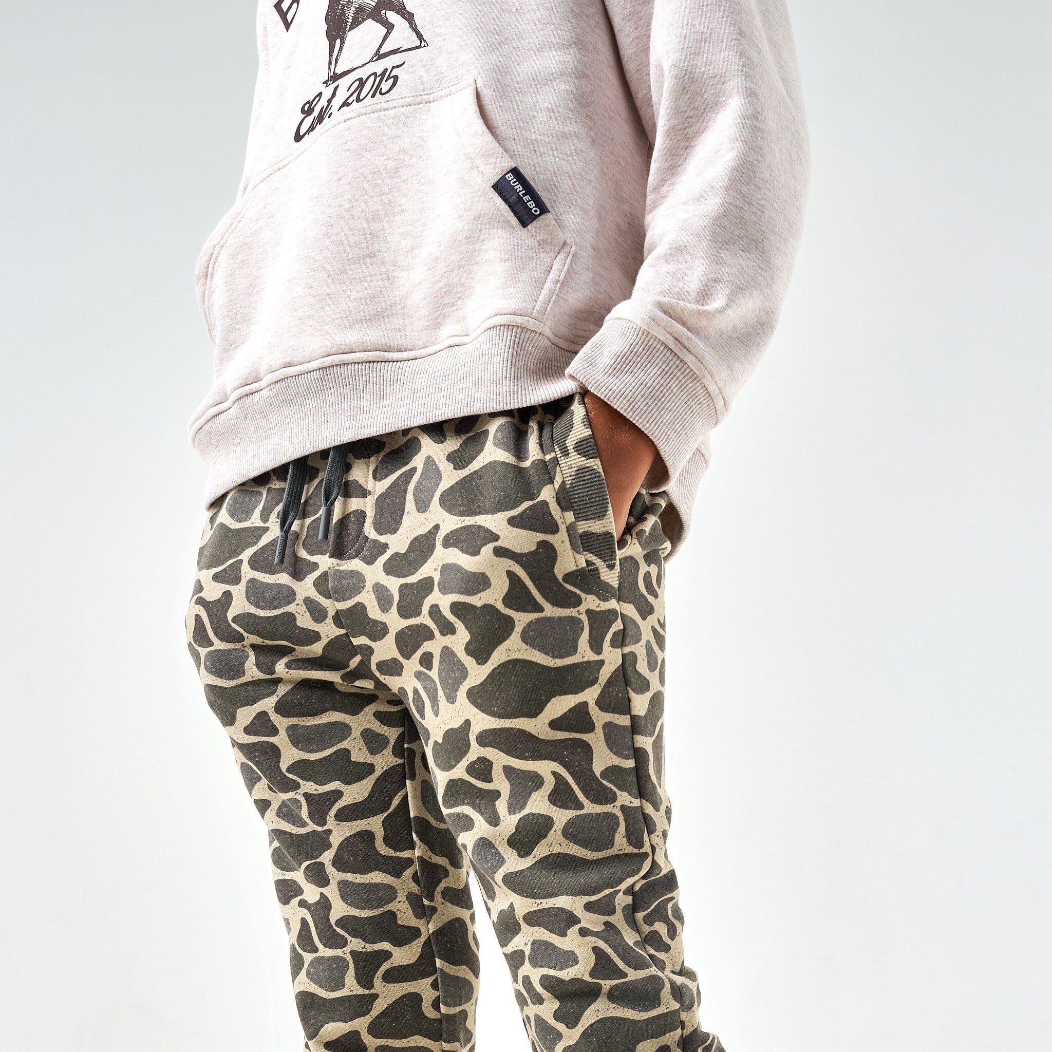 Youth Fleece Jogger - Classic Deer Camo - Image 3