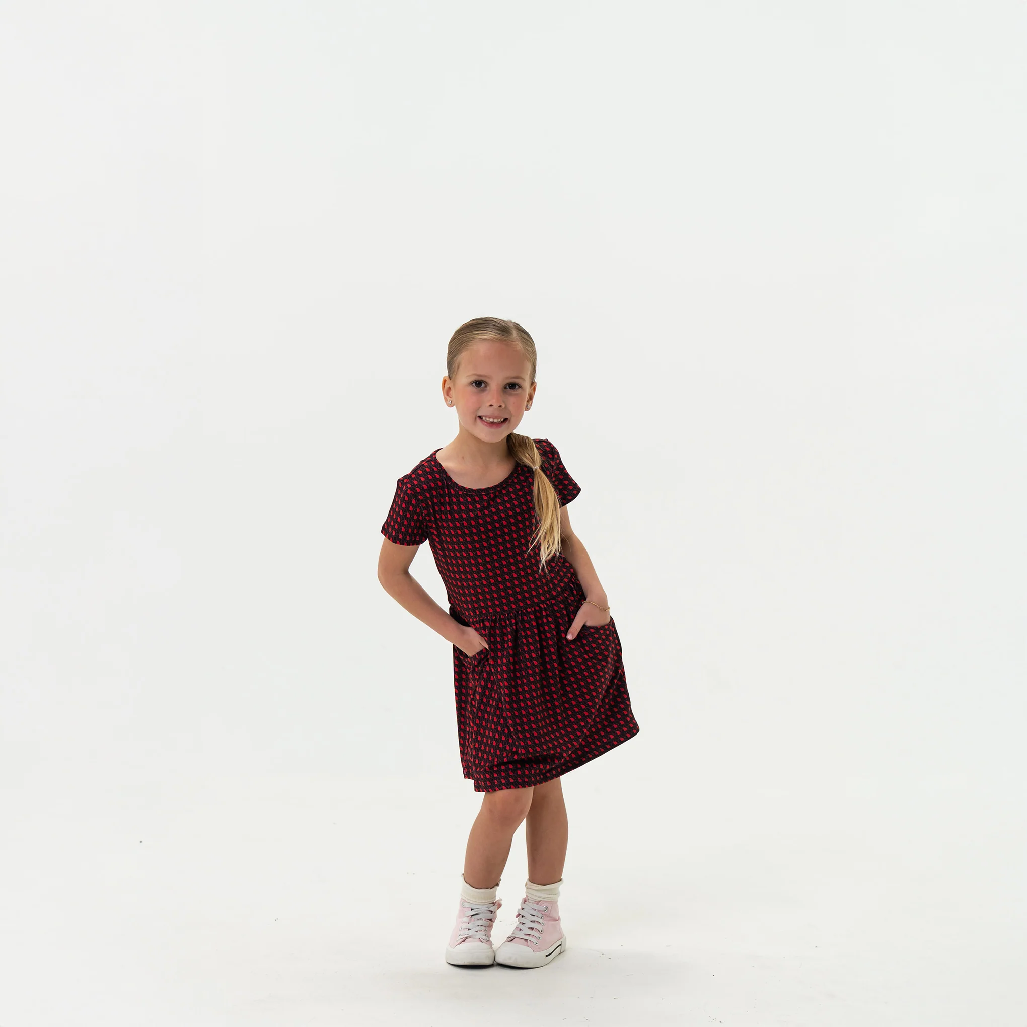 Youth Moxie Dress - Georgia - Black & Red - Image 5