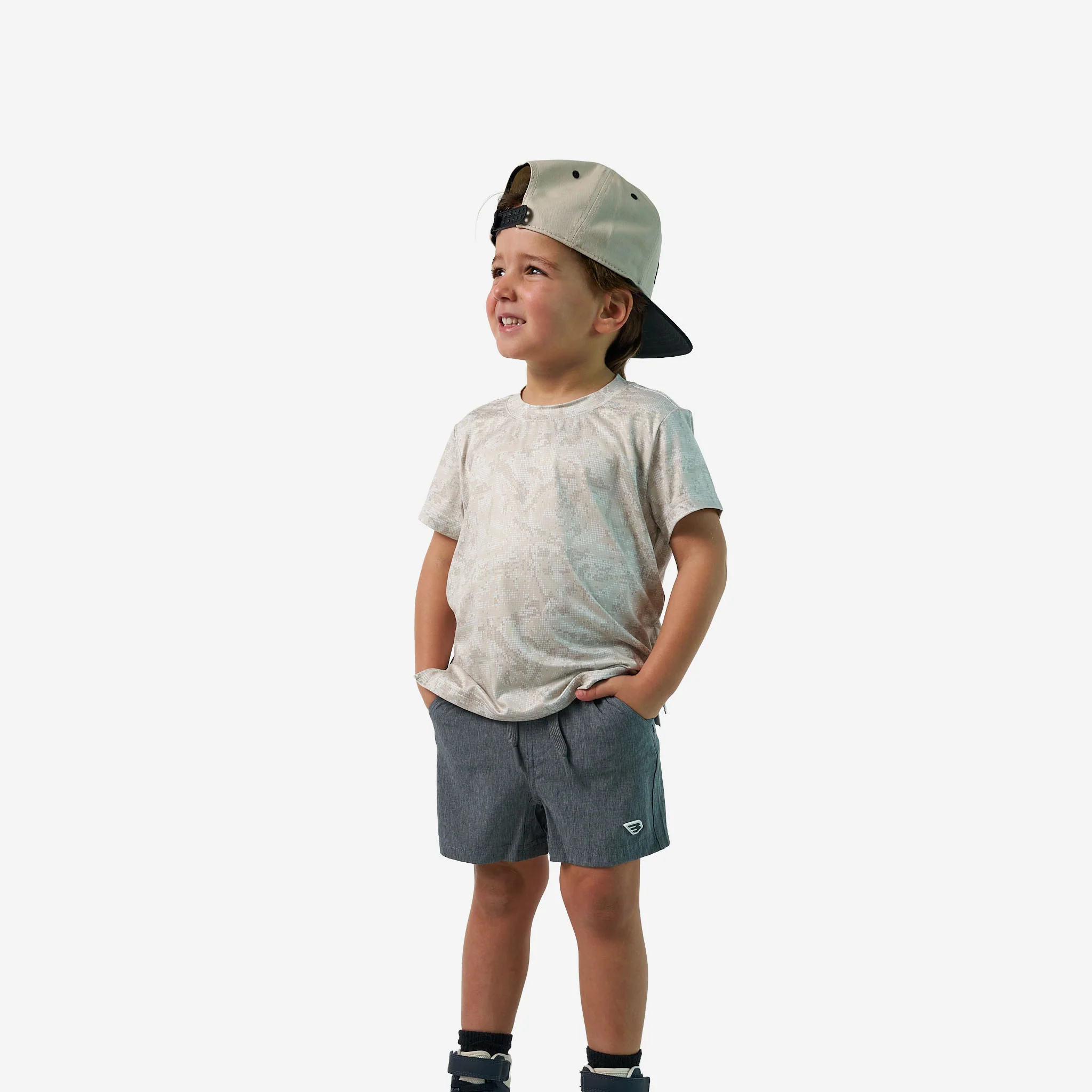 Youth Go To Tee - Digi Camo - Ivory - Image 4