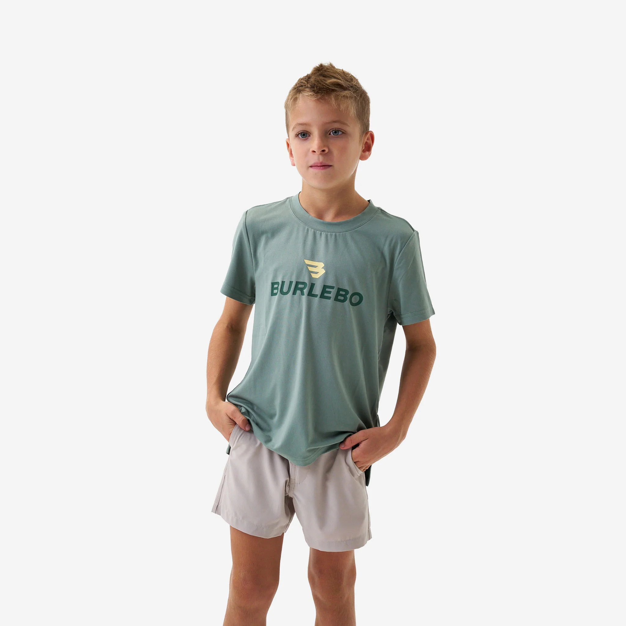 Youth Go To Tee Prepack - Flying B Logo - Navy & Sage - Image 4