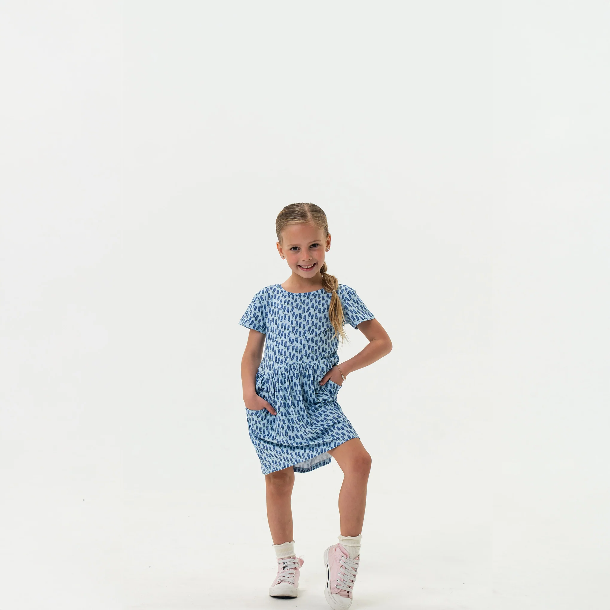 Youth Moxie Dress - Bluebonnet - Image 3