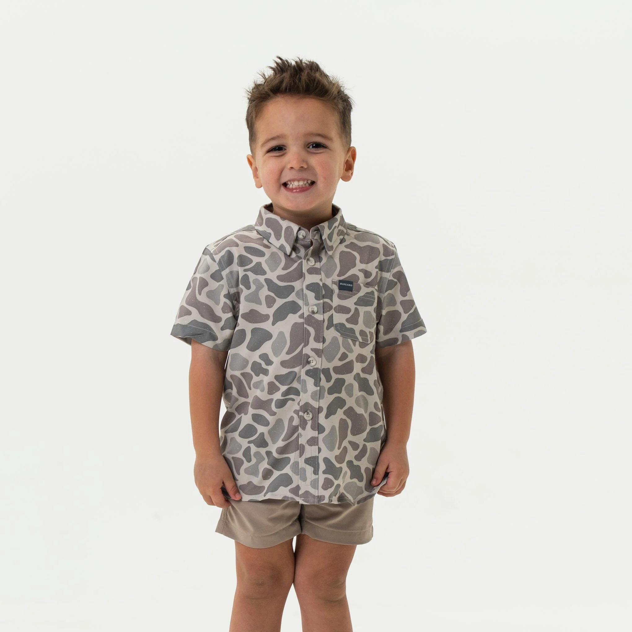 Youth Performance Button Up - Classic Deer Camo - Image 3