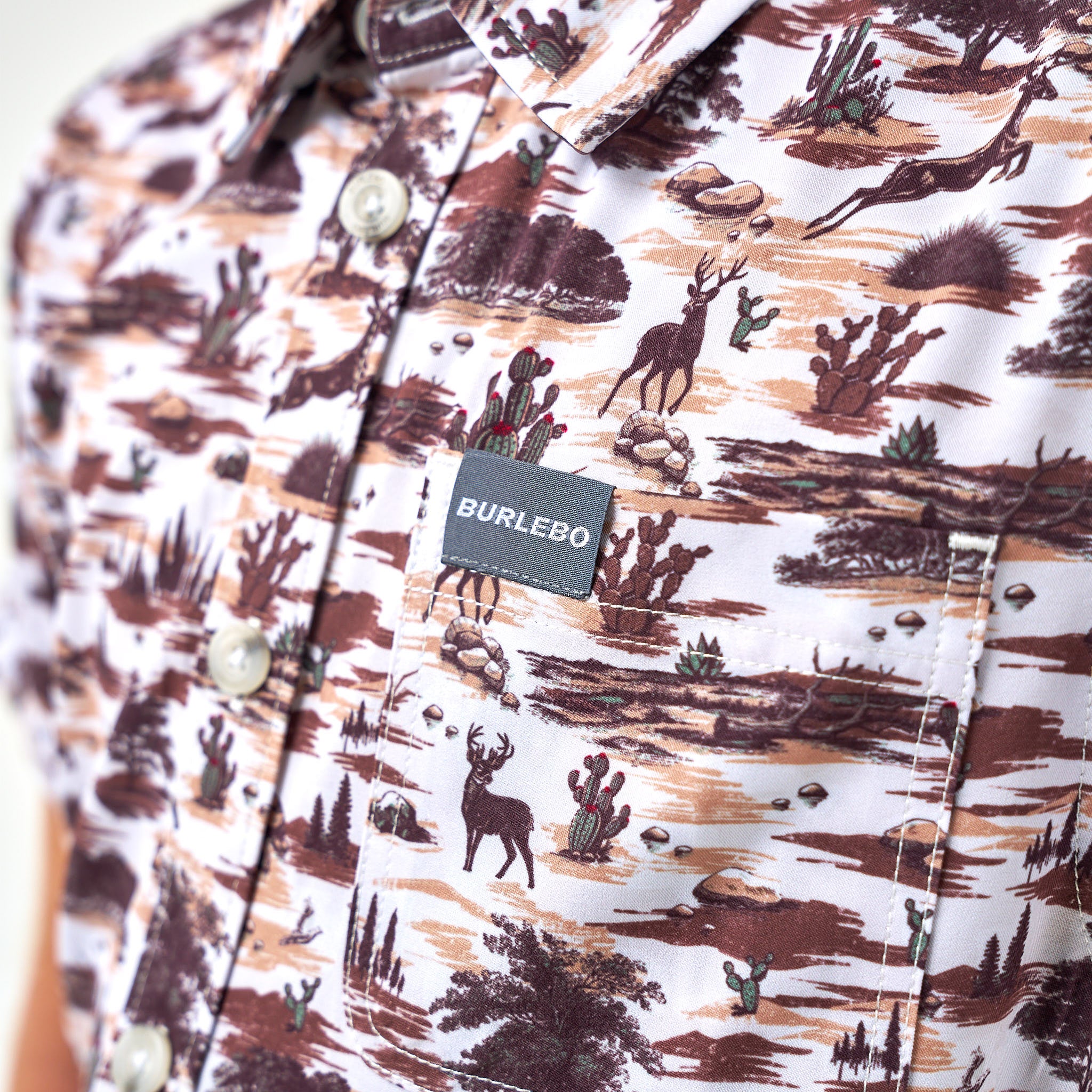 Youth Performance Button Up - Brush Country - Image 3