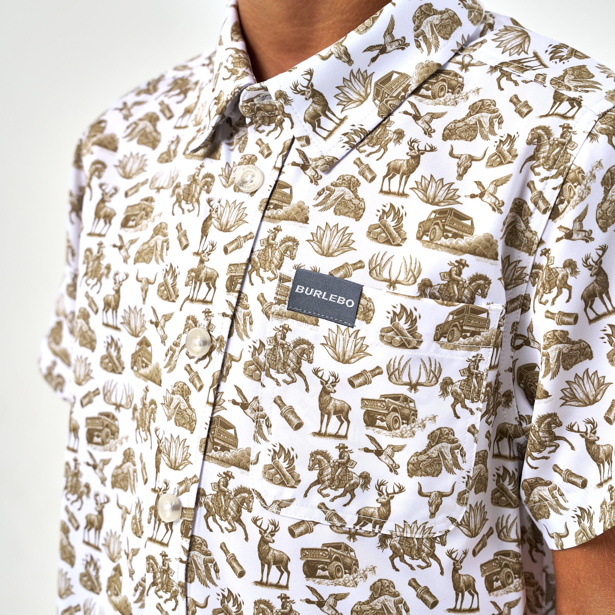 Youth Performance Button Up - Into The Wild - Image 3