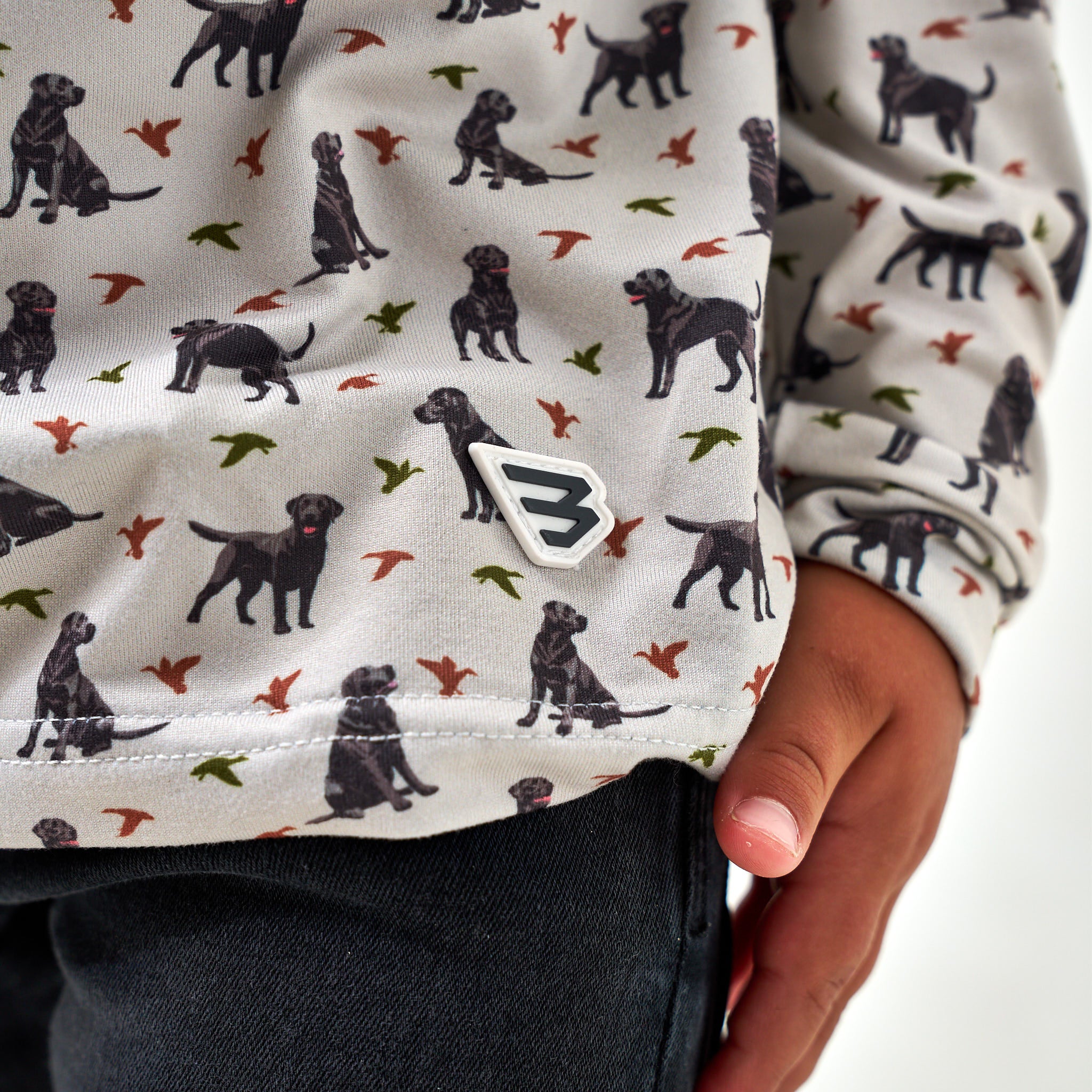 Youth Performance Hoodie - Ducks And Dogs - Image 3